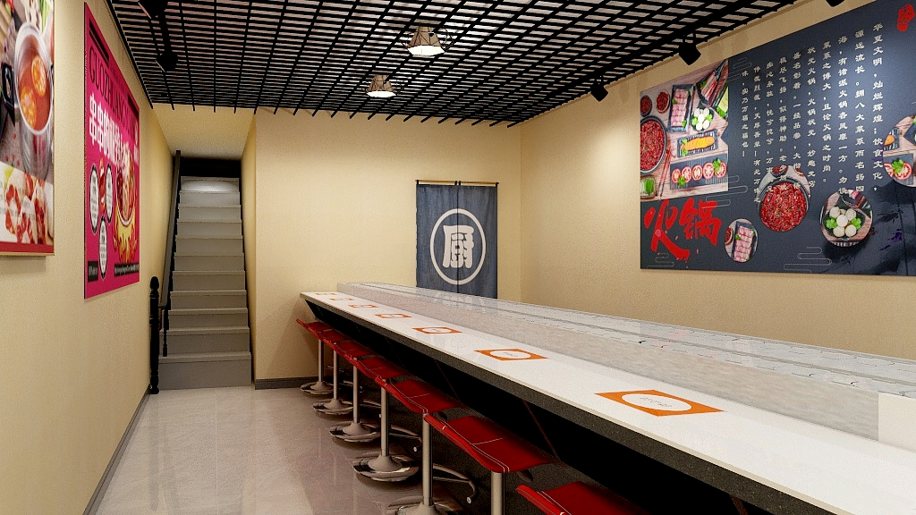 豆豆WLKk-菏泽旋转火锅-装修设计方案