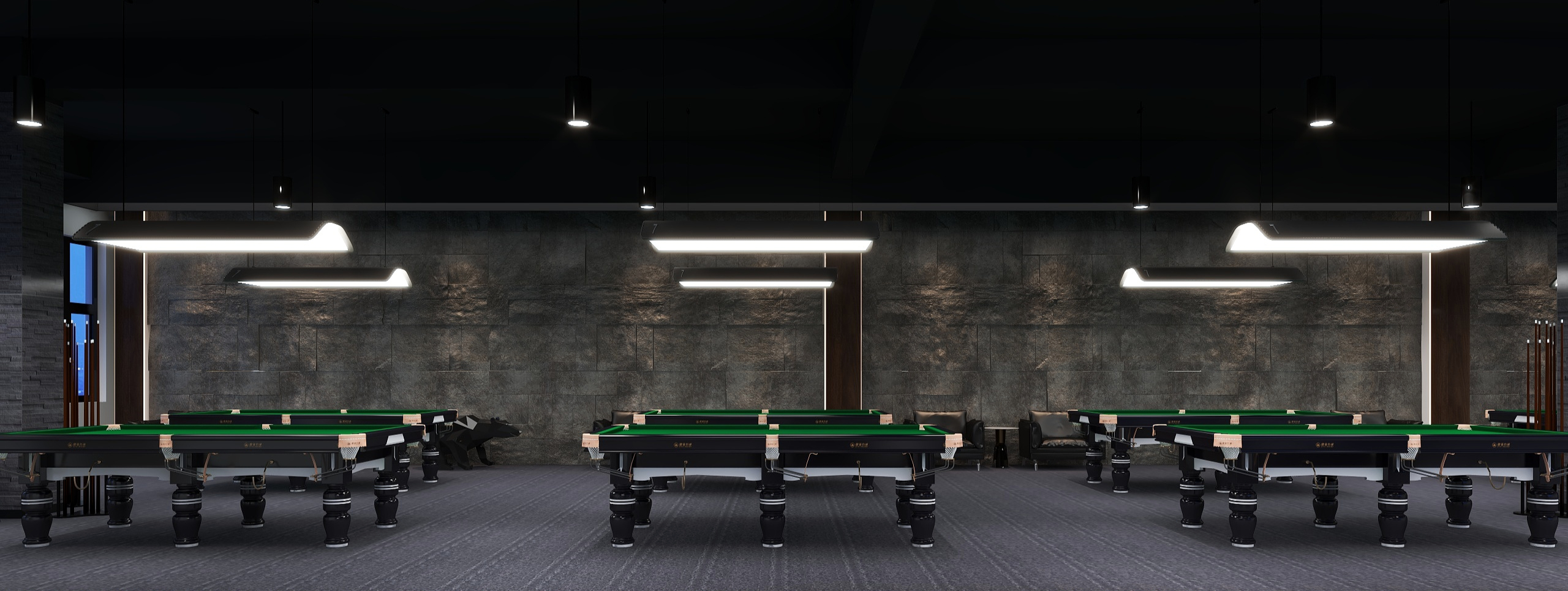 LucasJ-《桌球会馆》装修效果图