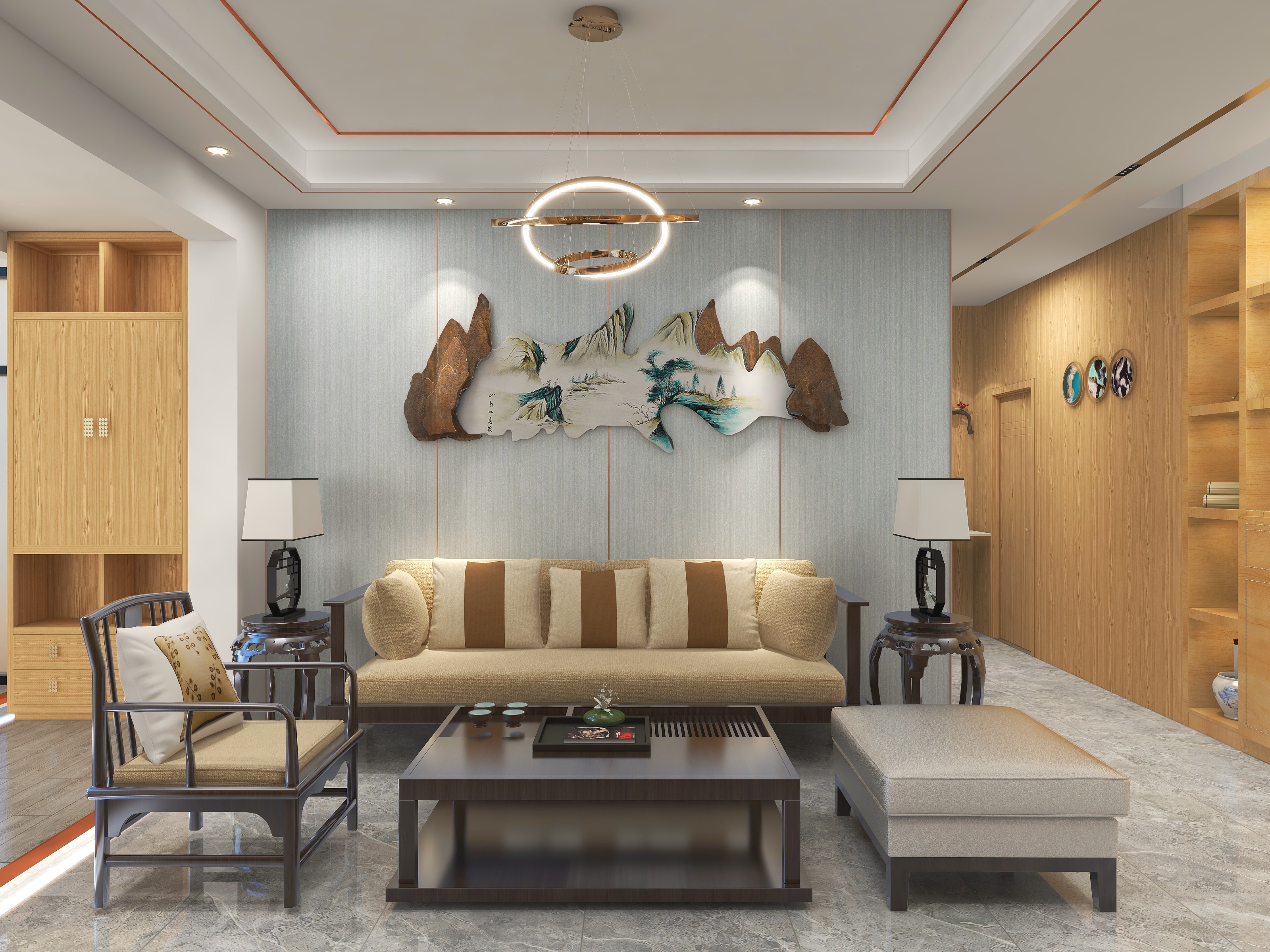 简阳装饰-简阳装饰~喜悦美麓花园式住宅装修效果图