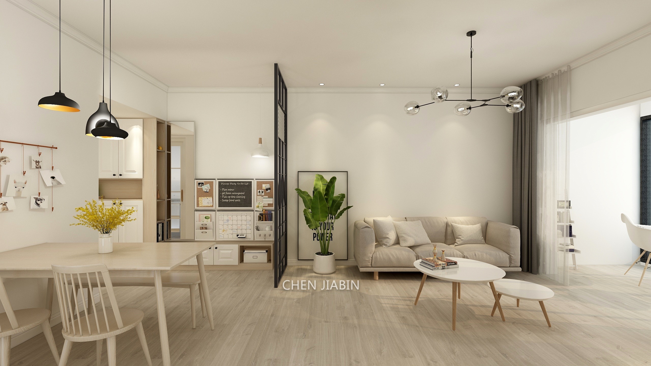 简意装饰设计工作室-南海幸福汇(以前）-装修设计方案