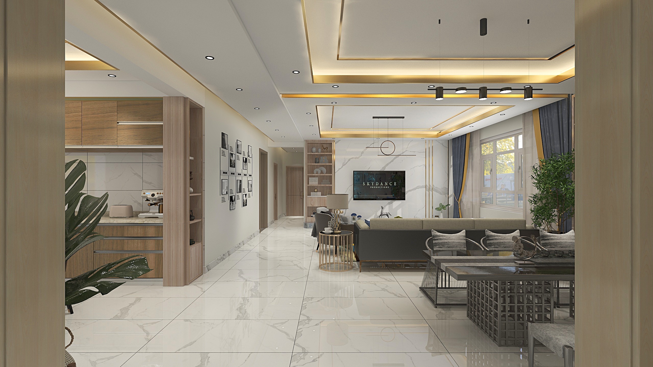 午言设计-青洲豪庭190m²装修效果图