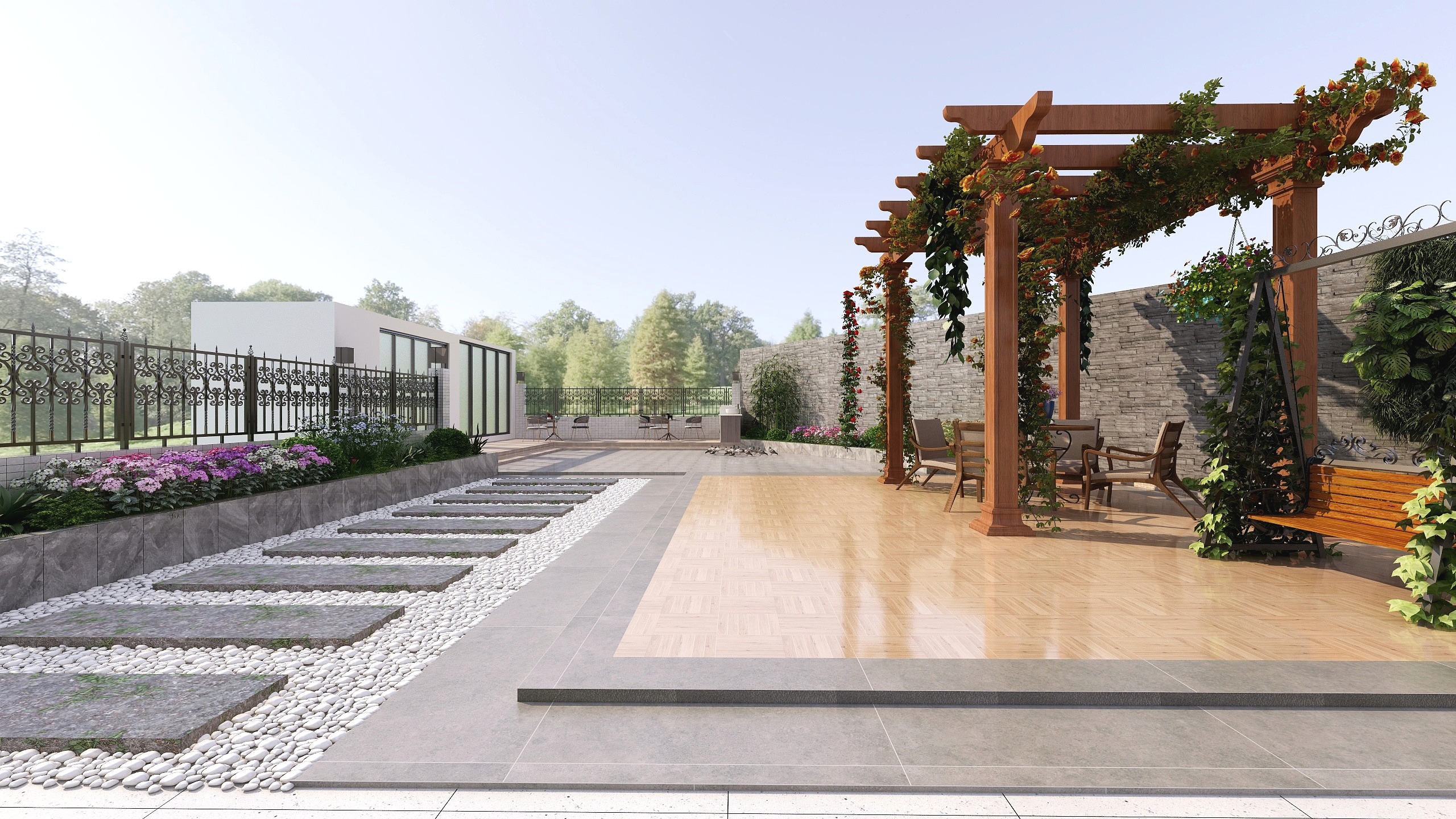 設计者-庭院装修效果图