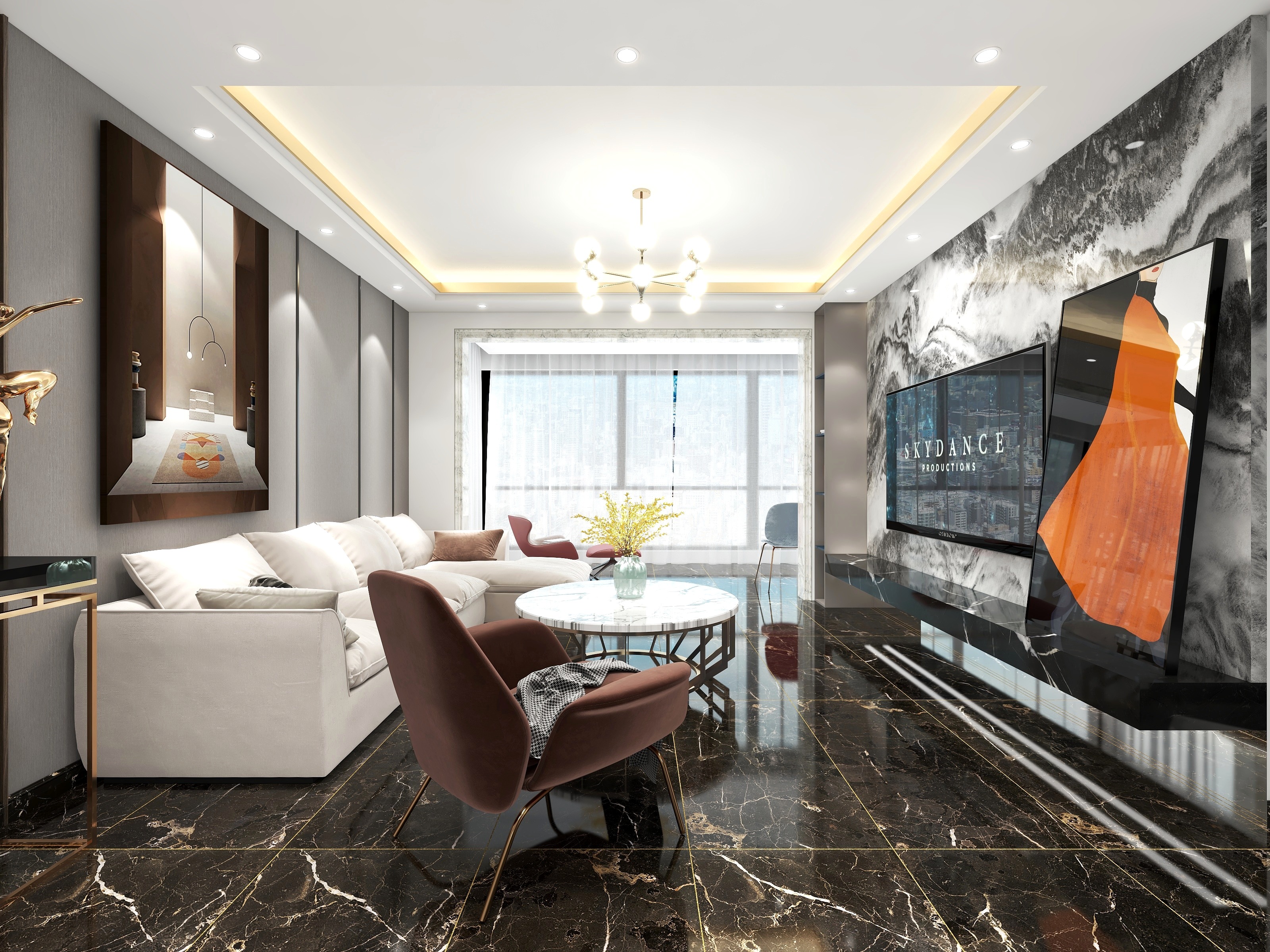 李子设计站-现代轻奢装修效果图