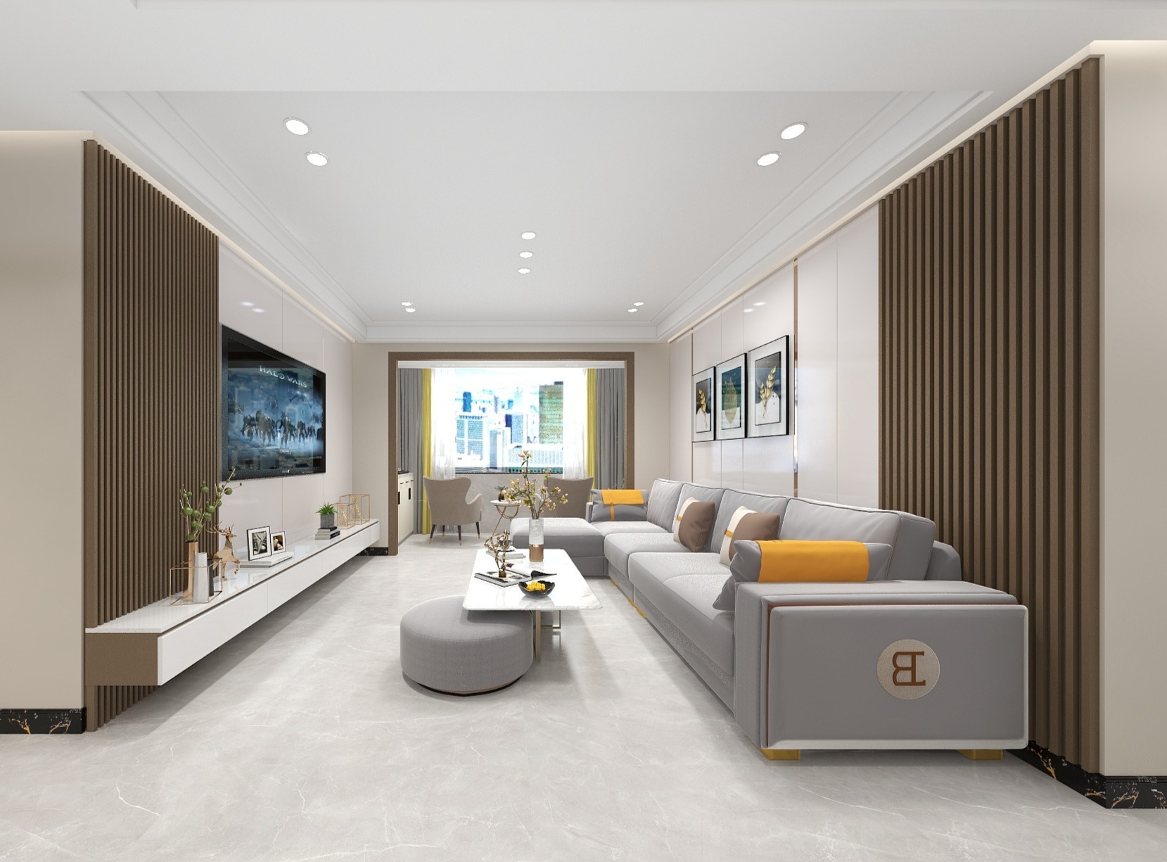 山锦-林安设计-120平现代轻奢钱隆世家装修效果图