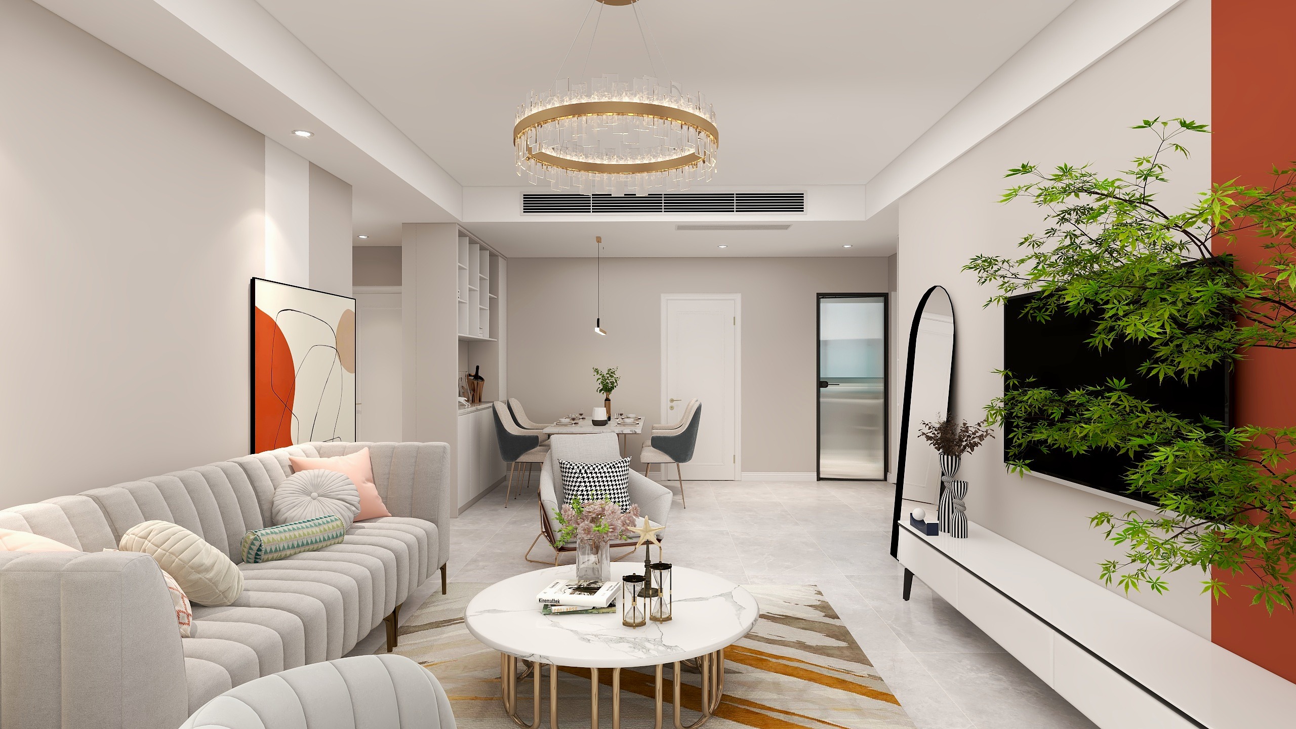 陈实-山城中的静谧|简约轻奢装修效果图