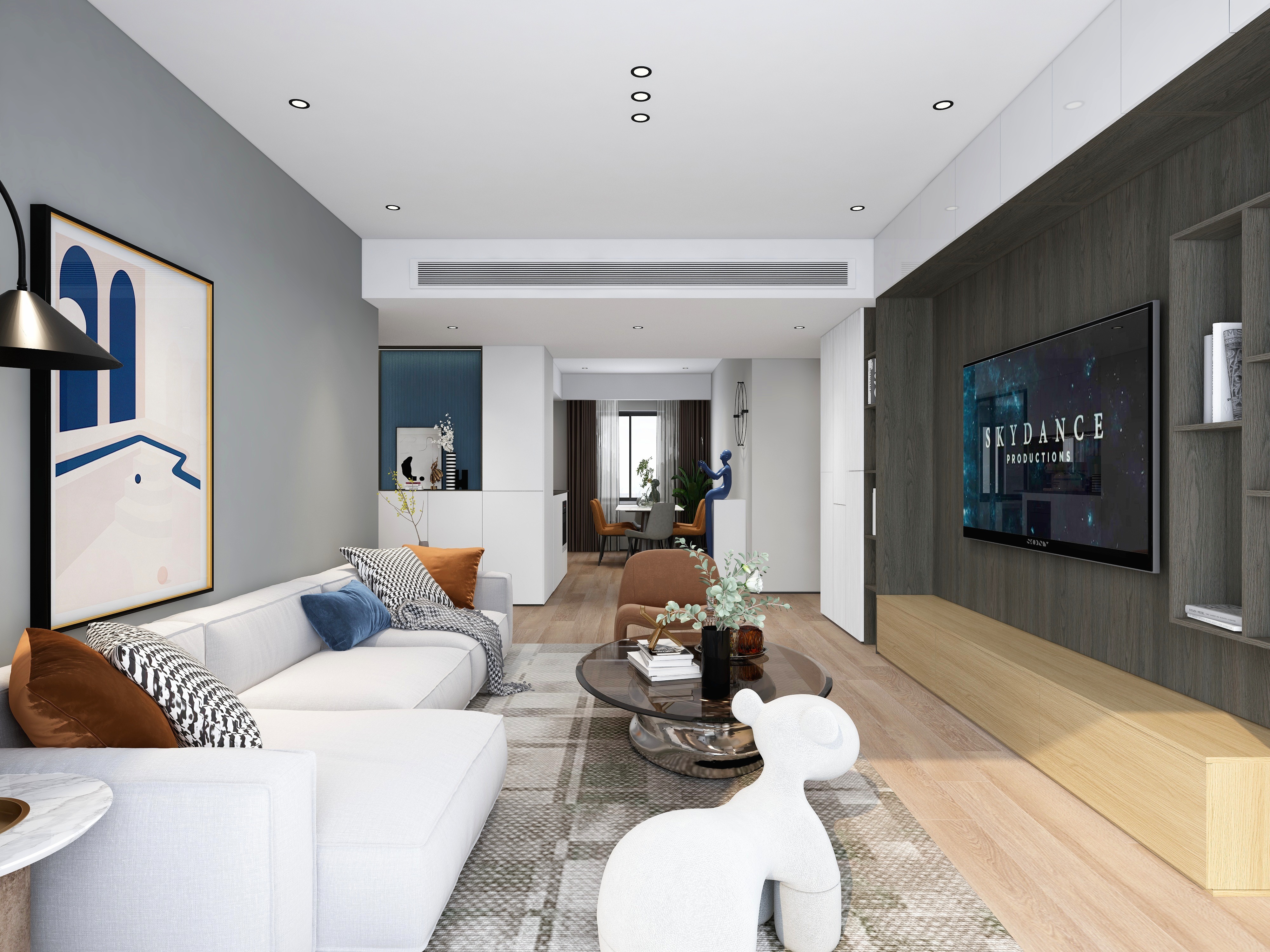 KF萍萍子-上海皇都花园198平装修效果图