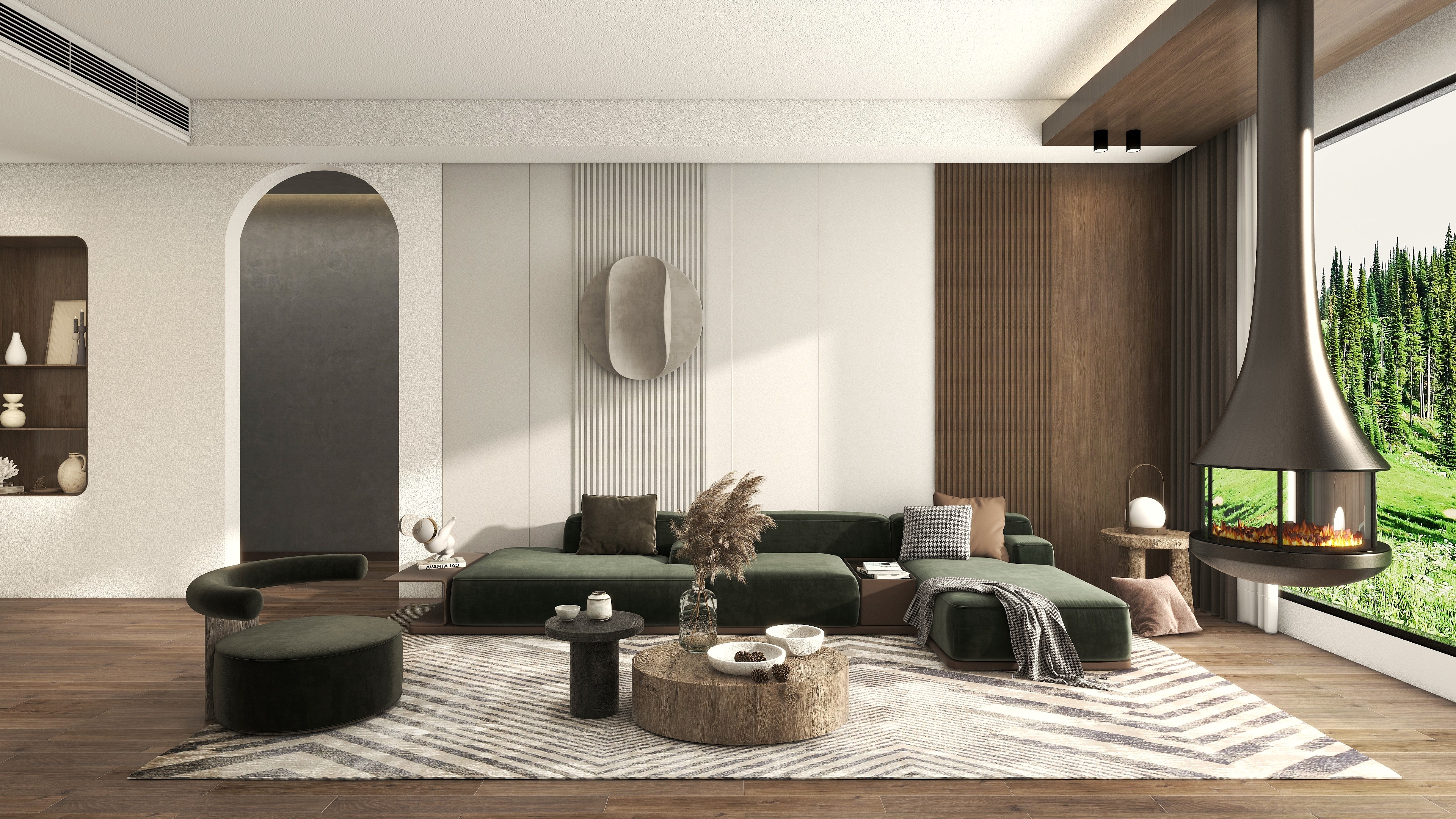 鹿小哥-侘寂风客餐厅-装修设计方案