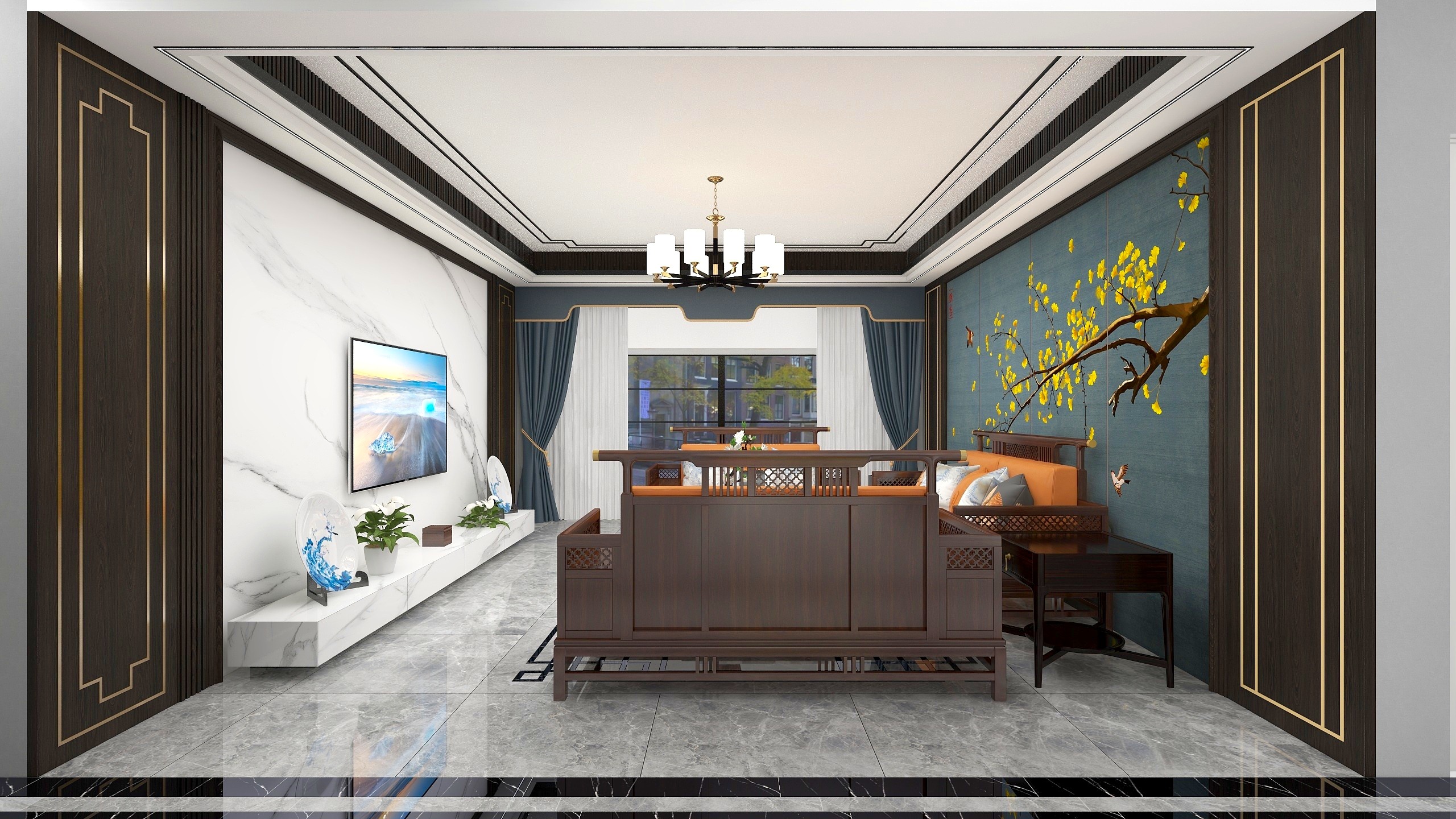 装修设计唐铭-康升碧湖蓝天-装修设计方案