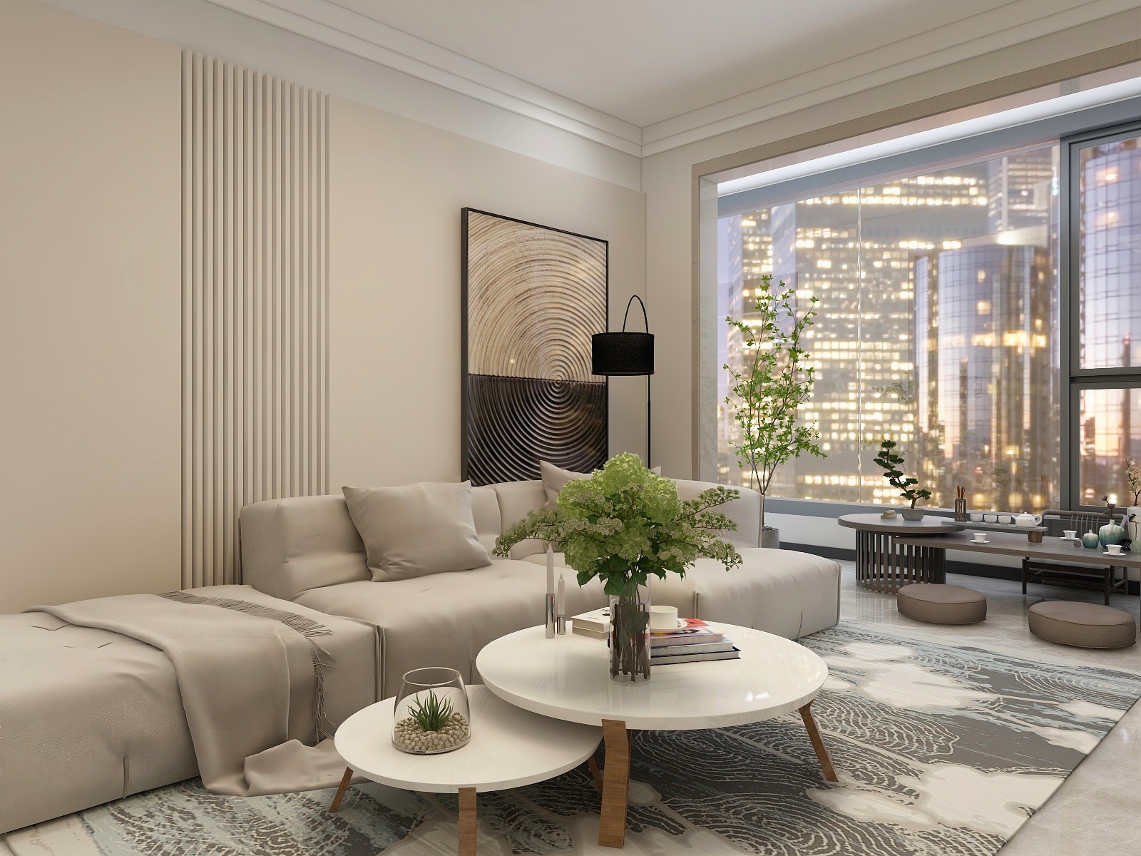 良一尘丨空间设计-98㎡2室-现代简约-装修设计方案