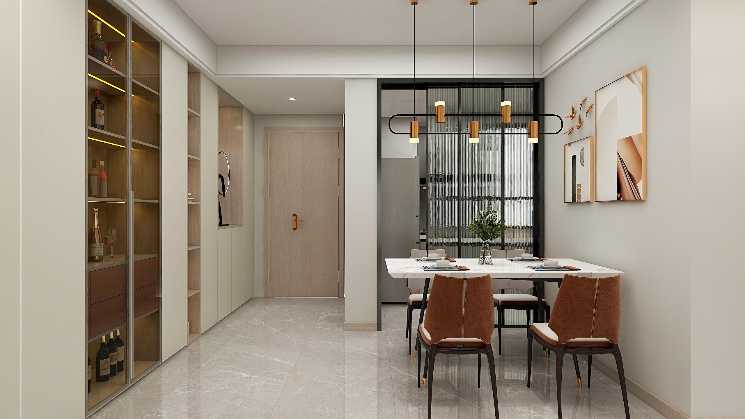 设计师丨賴帥強-现代130㎡3室简约设计-3室2厅1卫装修效果图