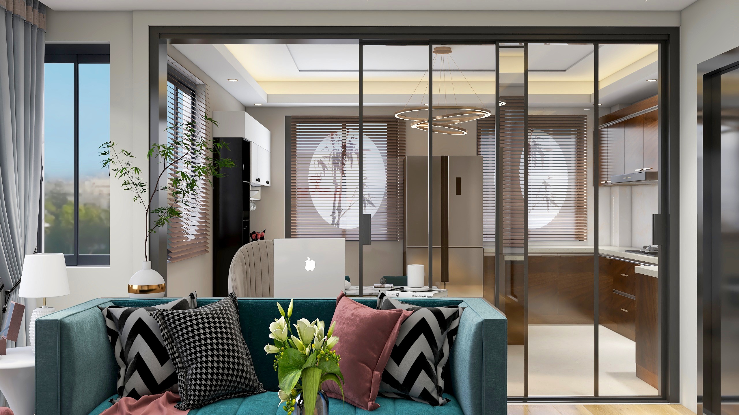 安静的设计师-114现代轻奢2室-装修设计方案