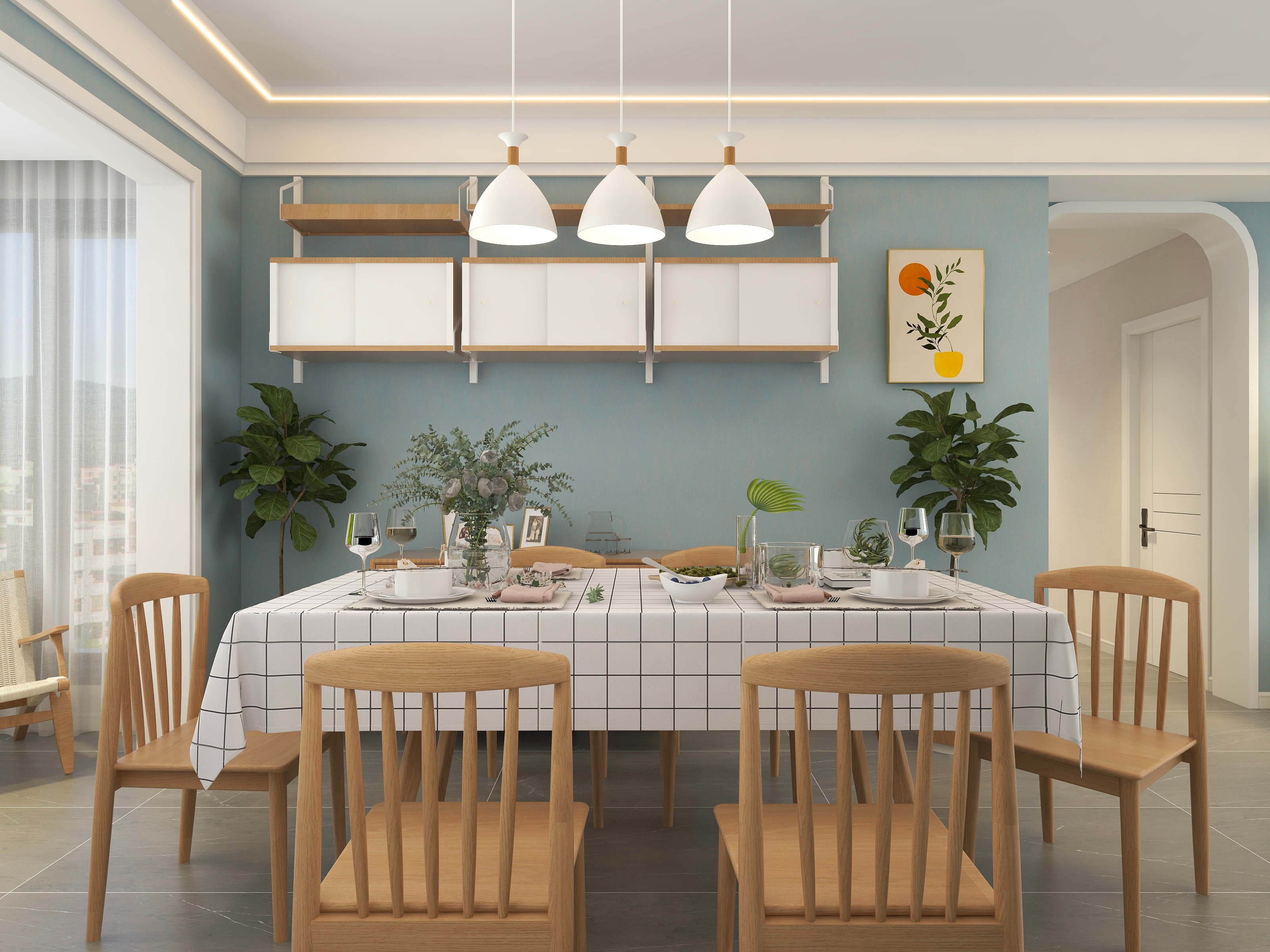 马荣Designer-《九玺云邸》现代北欧|136平四居装修效果图