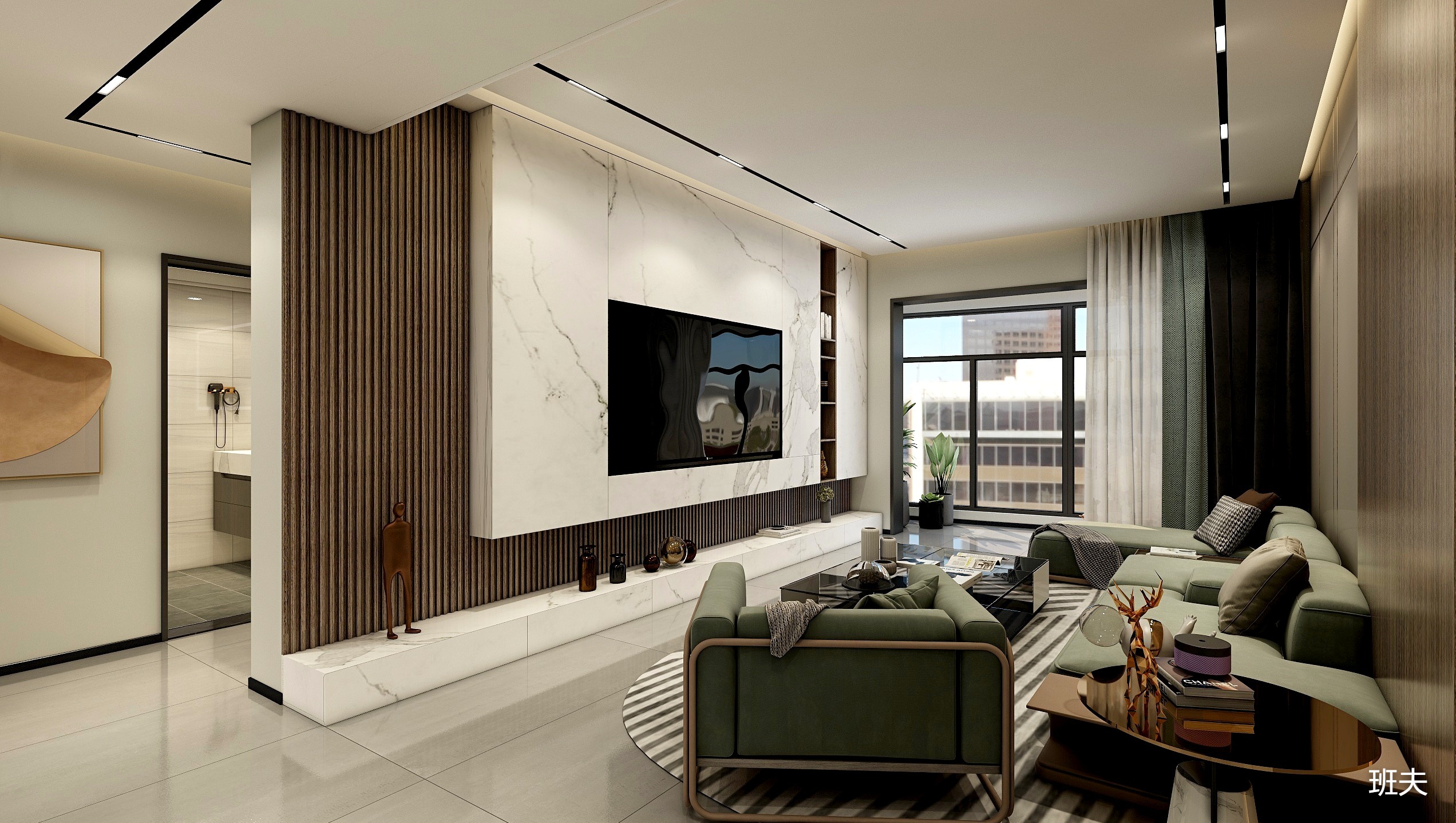 班夫-《文教城-简约混搭》装修效果图