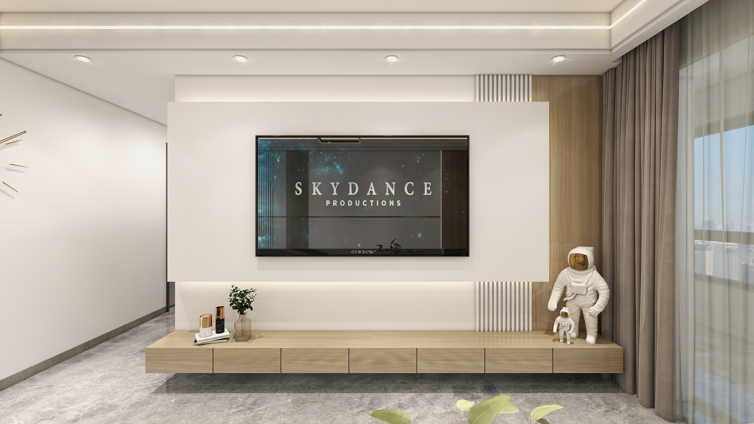 全案设计师杨位标-如意长江99.dwg-现代三房-装修设计方案