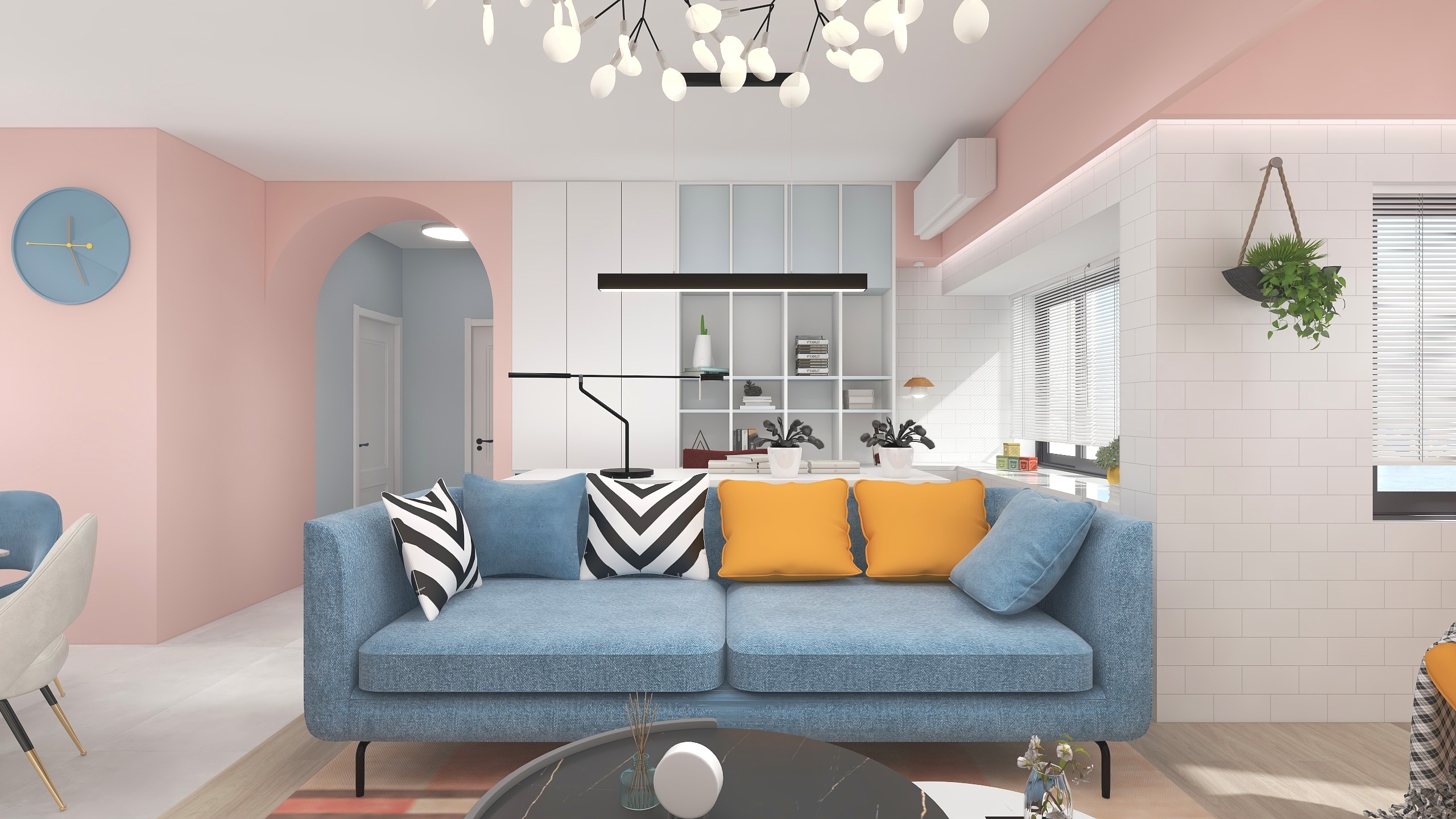 子厚L-《红粉世家》北欧风格丨80平米一居平层装修效果图