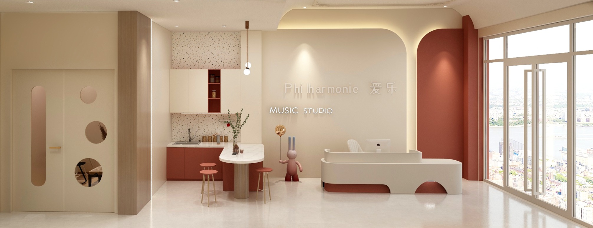 DESIGN满天星-爱乐琴行300㎡-轻法式-装修设计方案