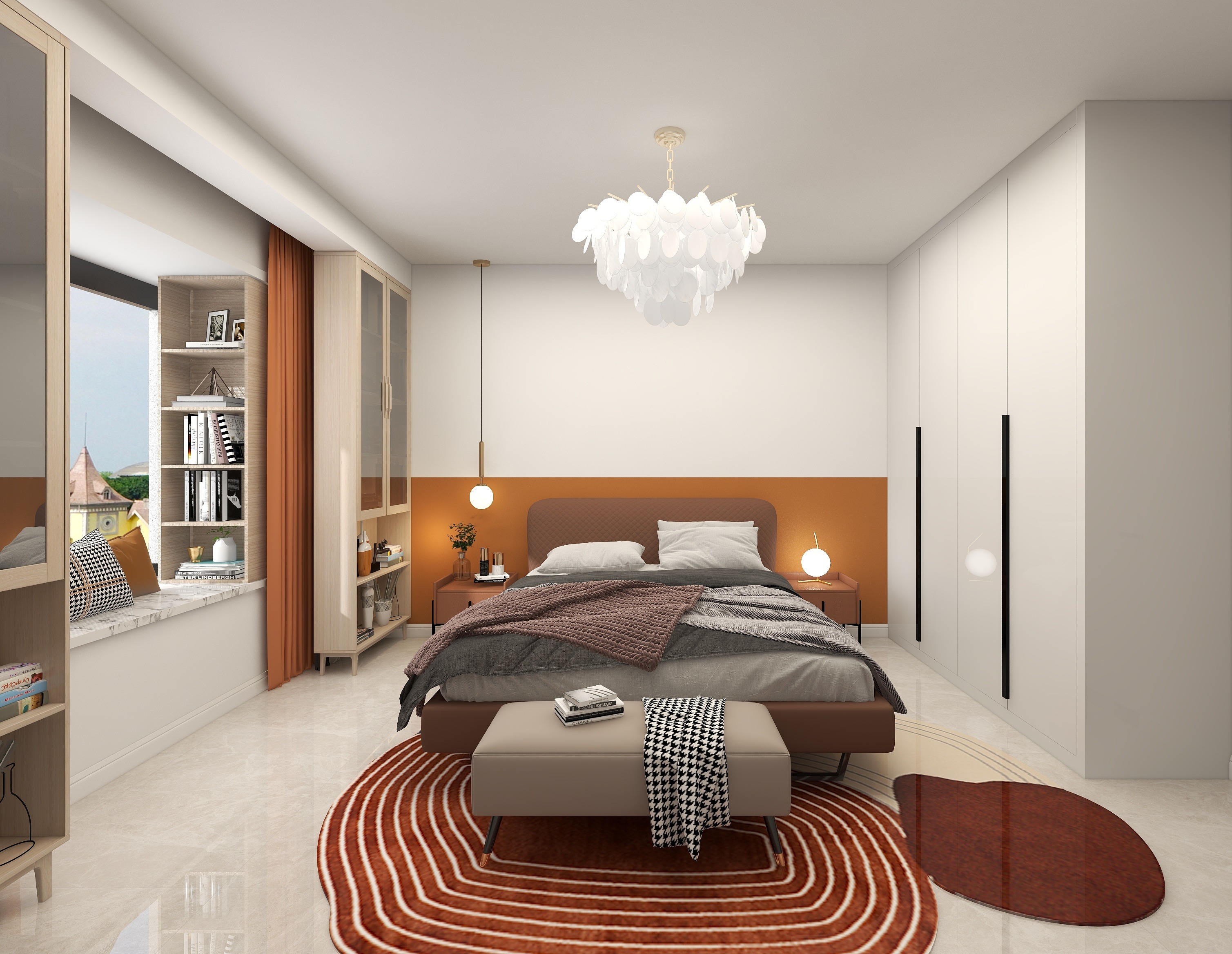 宅康美蓝wnfq-轻奢全屋方案装修效果图