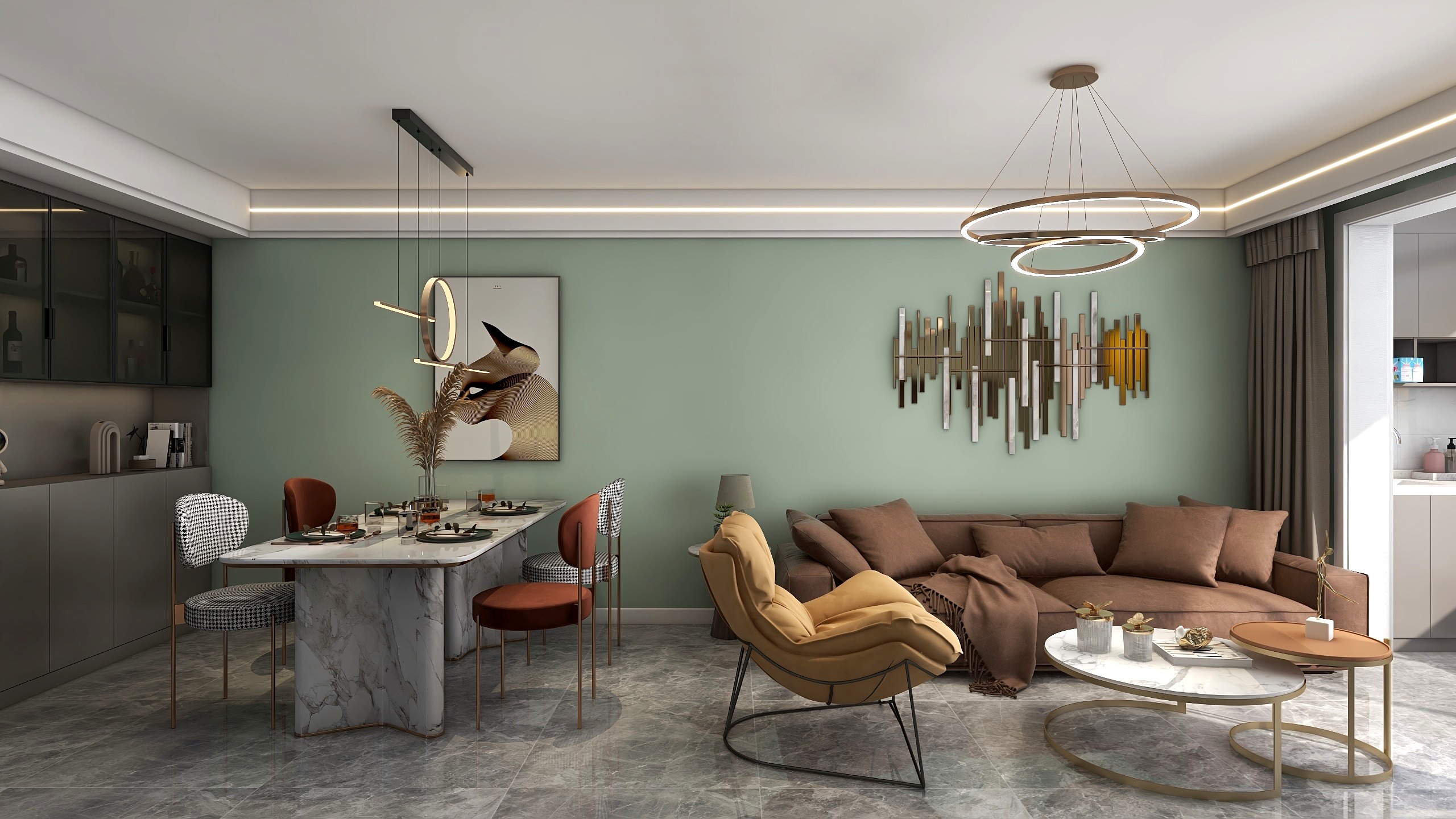 国贞装饰-鸿运华府装修效果图