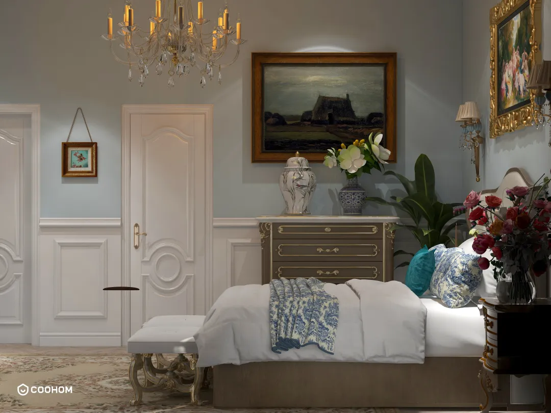 m zoarub的装修设计方案:French Bedroom