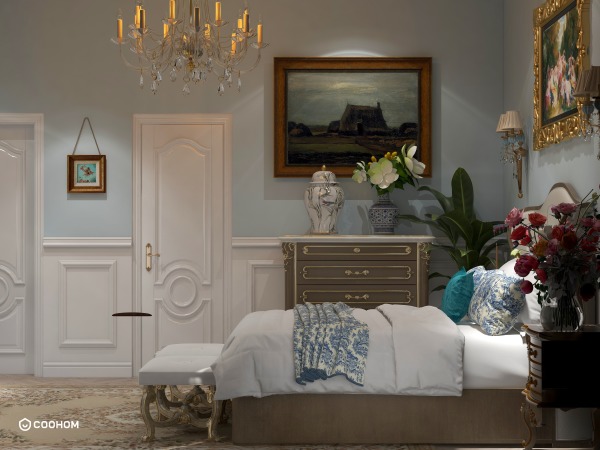 betopenalva的装修设计方案French Bedroom
