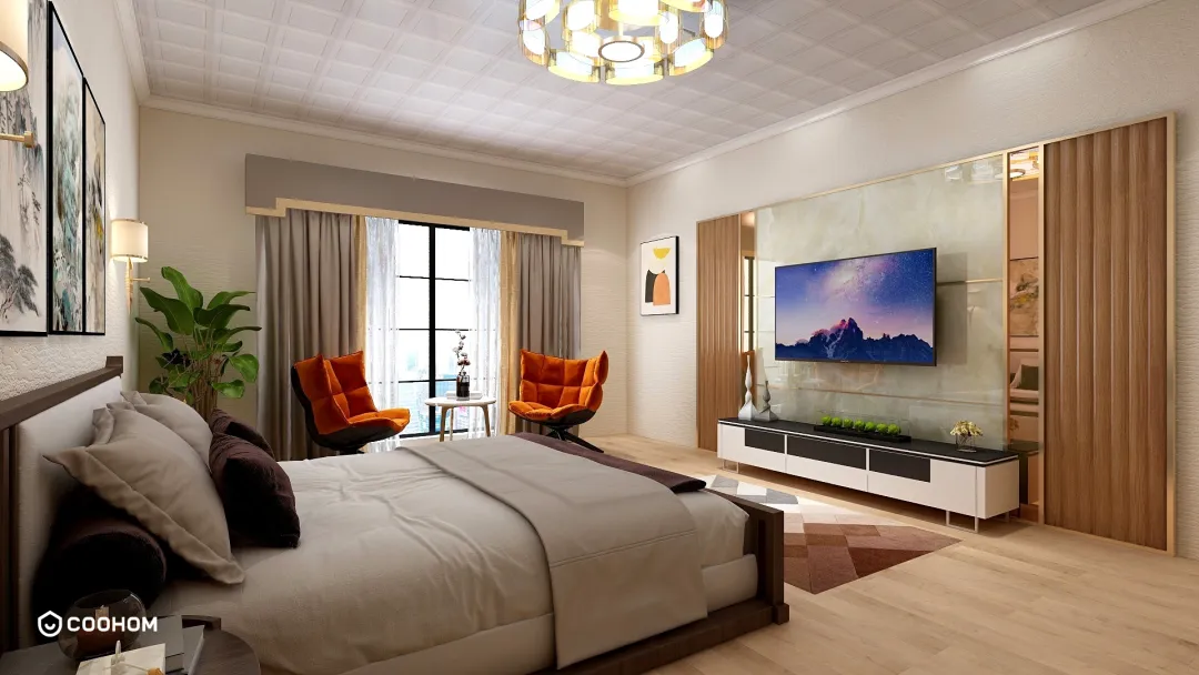 triarch studio的装修设计方案:Bedroom interior design 