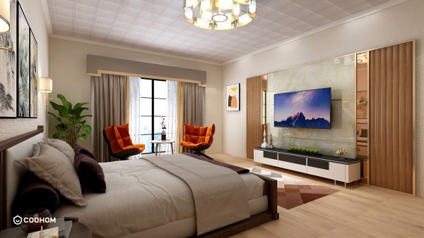 triarch studio的装修设计方案Bedroom interior design 