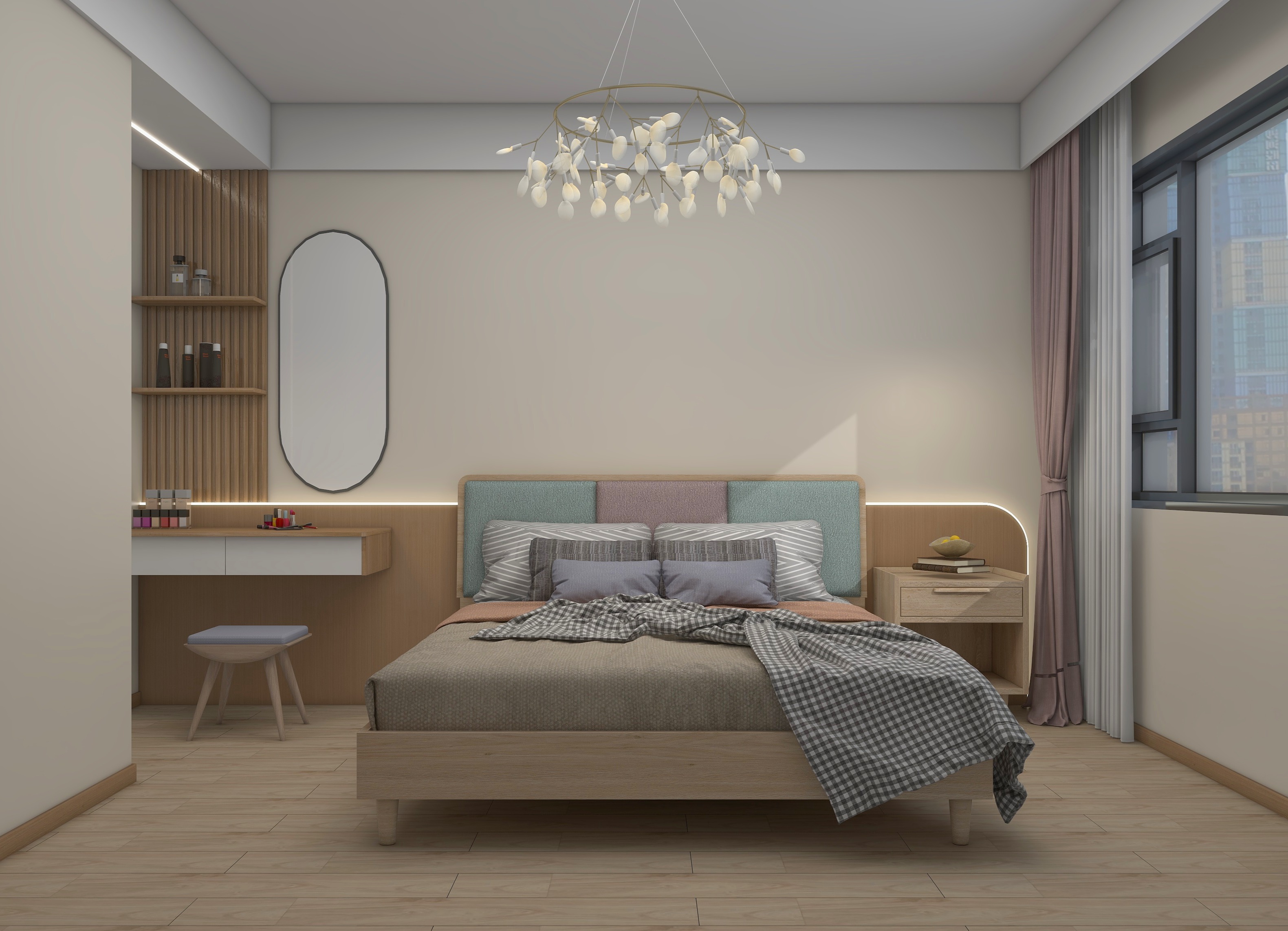 罗罗园园-德信海德公园83.00㎡A2’3室2厅1卫1厨-装修设计方案