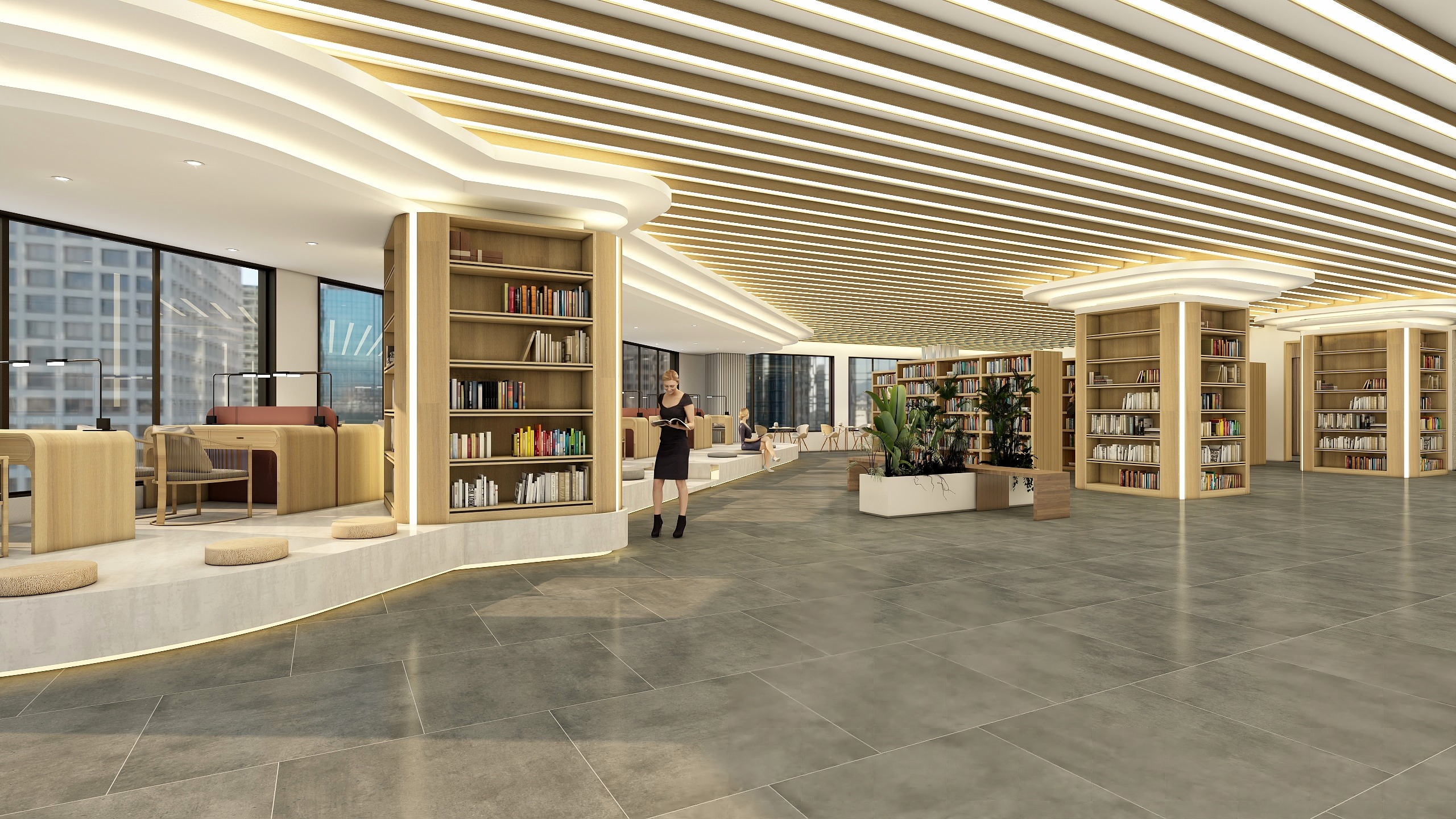 班夫-《首创国际-图书馆》-装修设计方案