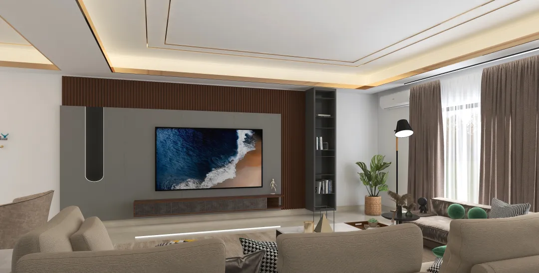Eng Ibrahim Elgamal的装修设计方案:Modern Living room by PATAKI iMADE DESIGN