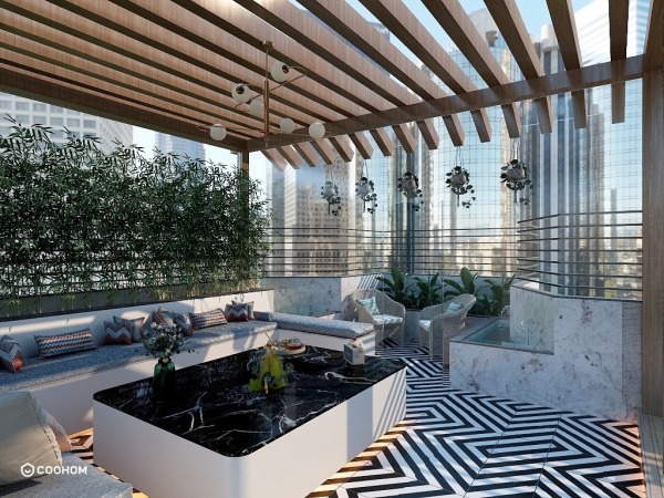 studio141.jaipur的装修设计方案residential rooftop terrace garden design 