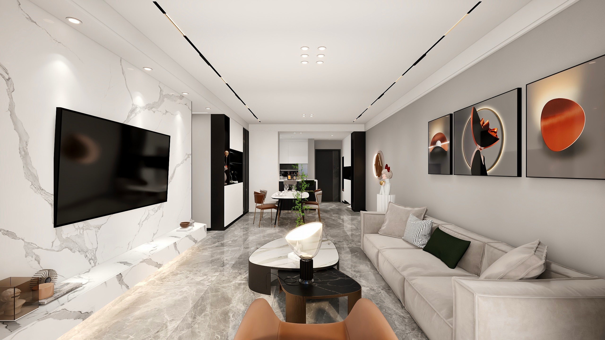 丁大伟-鸿业城市森林111㎡3室-装修设计方案