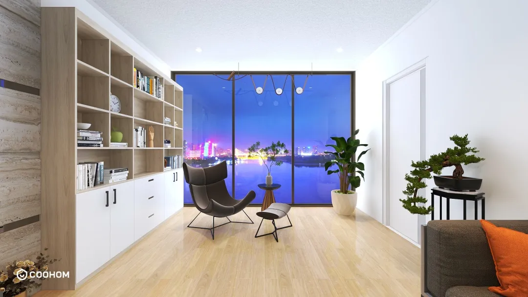 Chan Hong的装修设计方案:Living room 6mx4m