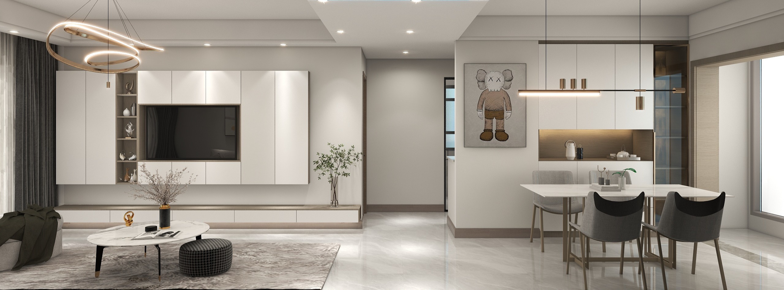 木舍z-仙桃110平装修效果图