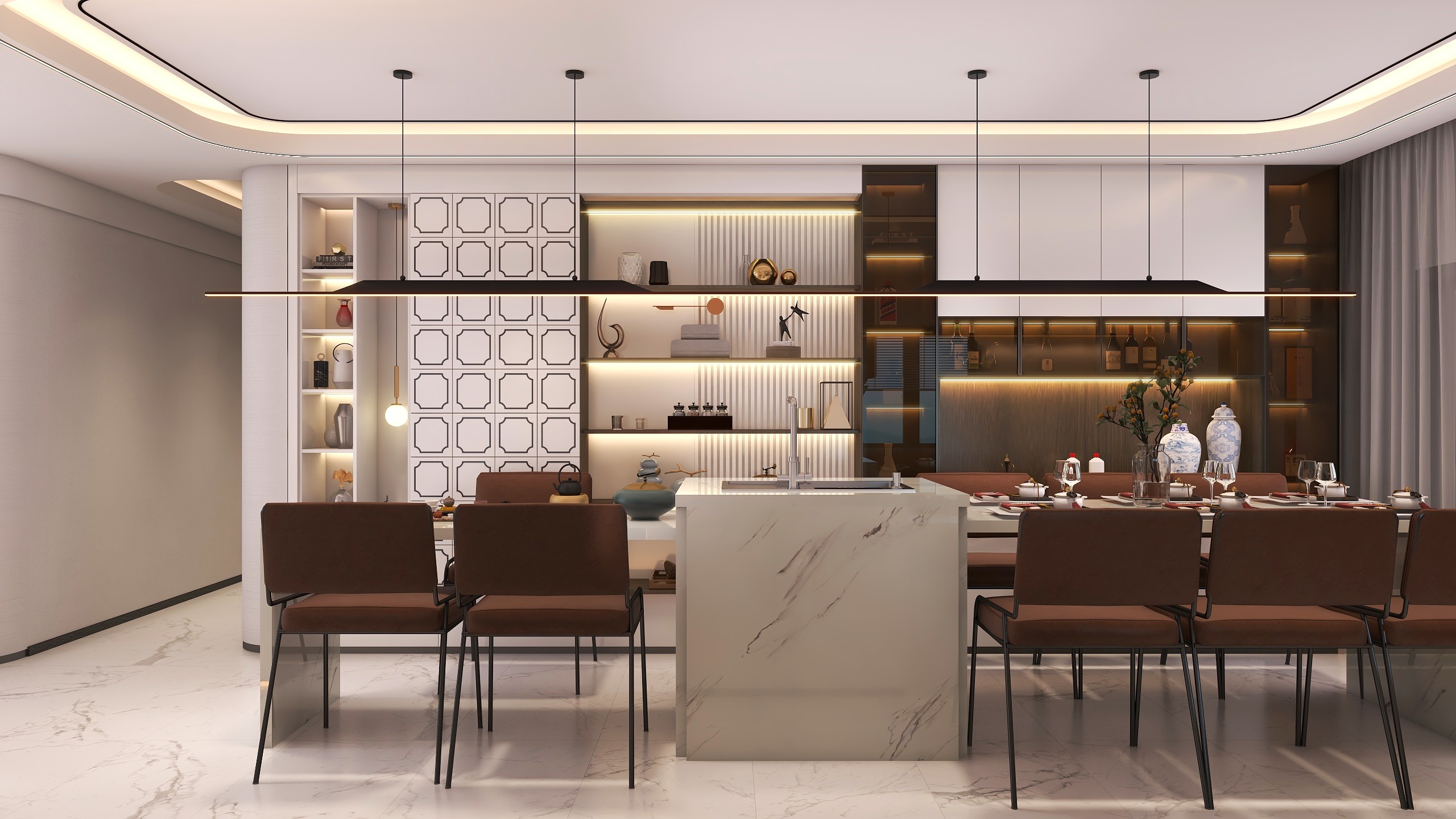 ATONG空间设计-新景5.8171㎡2室装修效果图