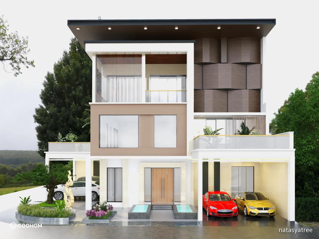 natasyatree的装修设计方案:rumah minimalis 3 lantai