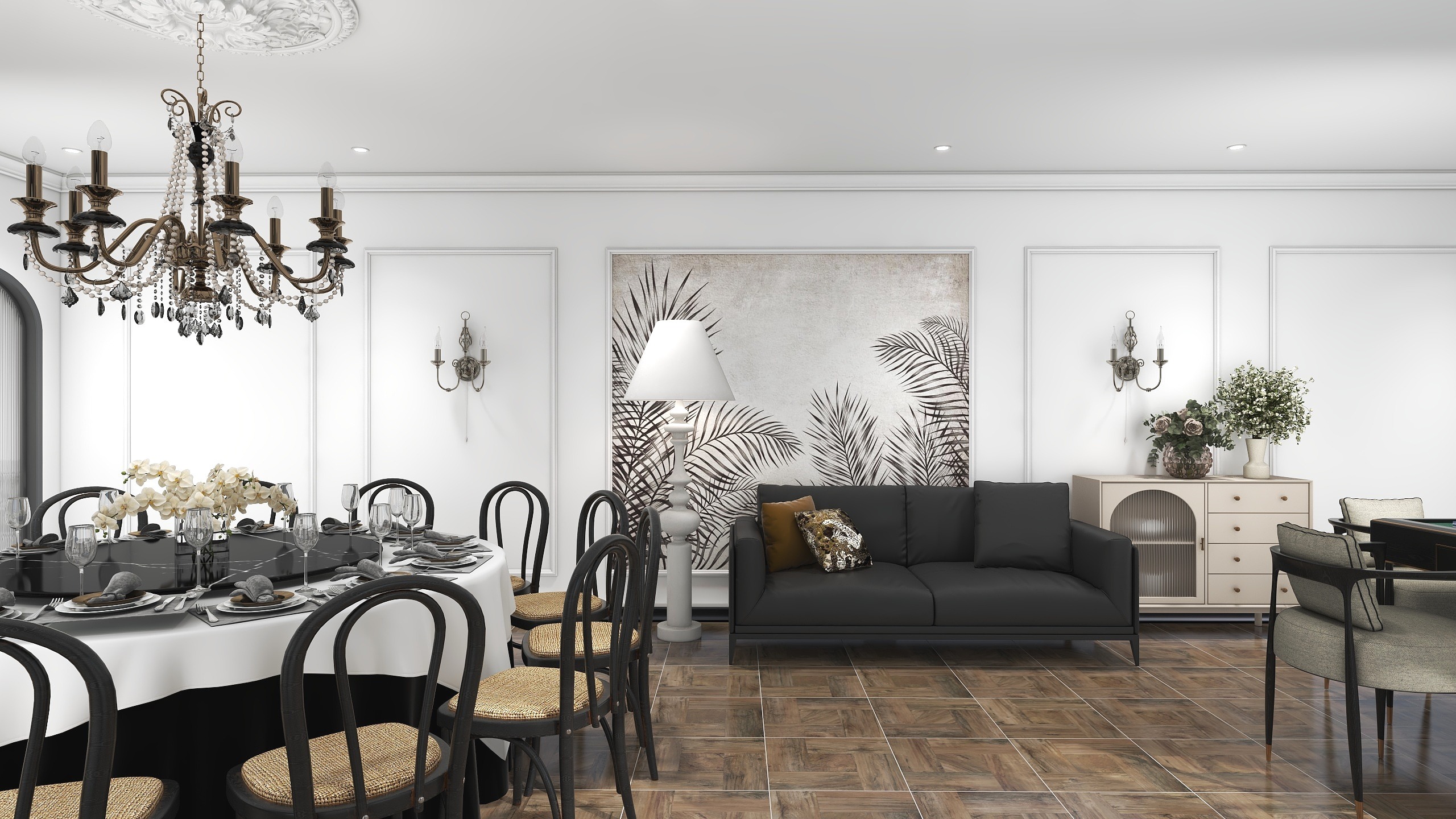 边界色彩穆沐-复古美式餐厅-装修设计方案