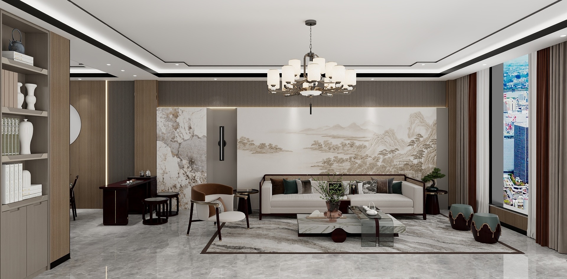 嘉特林ZsLW-新中式四层-装修设计方案