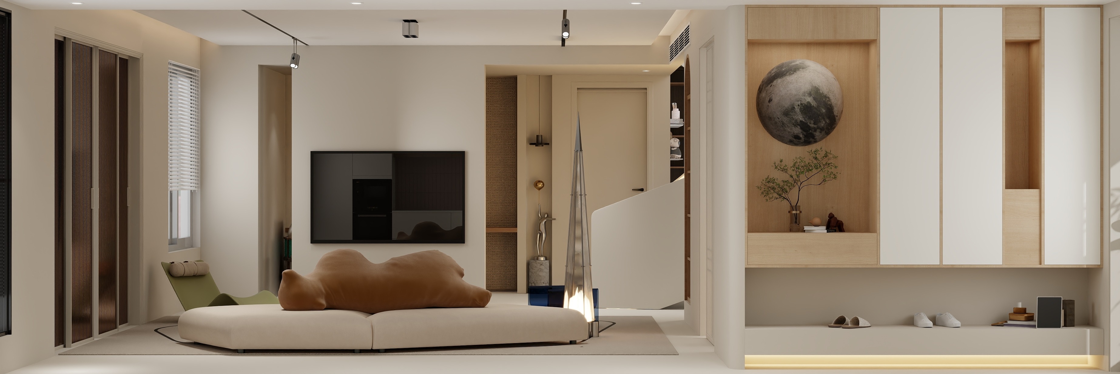 设计师珂源-西湖御园248㎡侘寂风别墅装修效果图