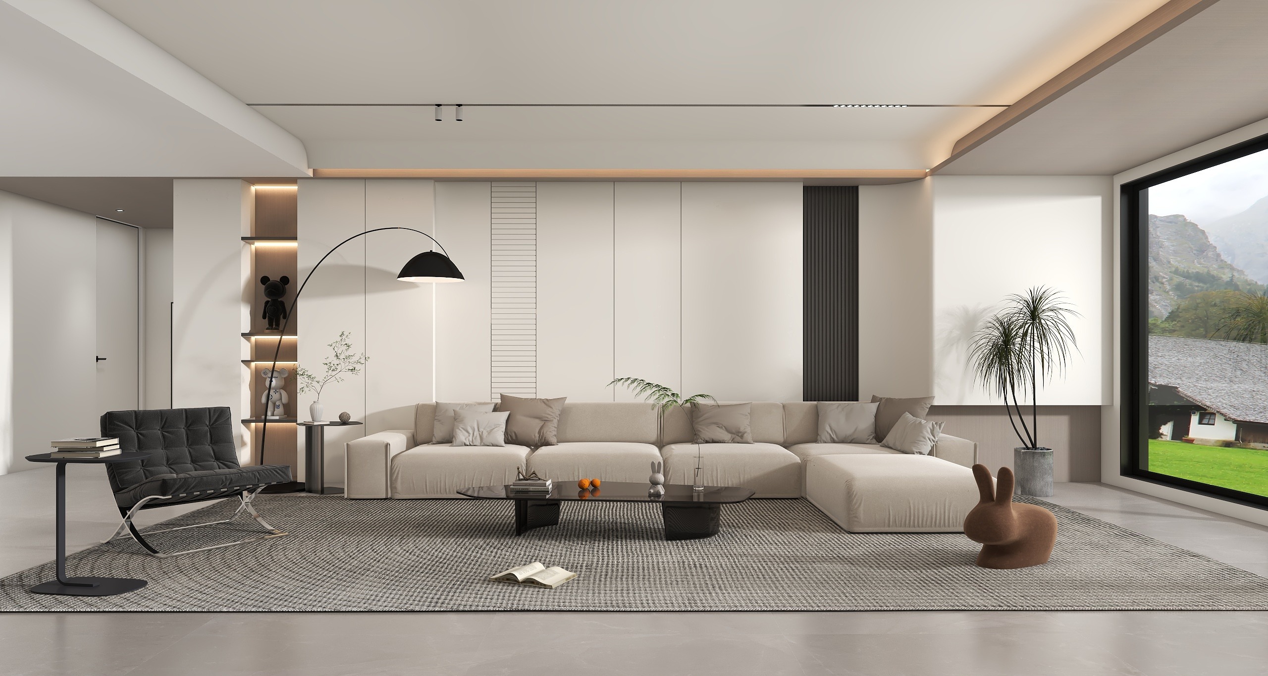 TS33333-极简风236m²三室装修效果图