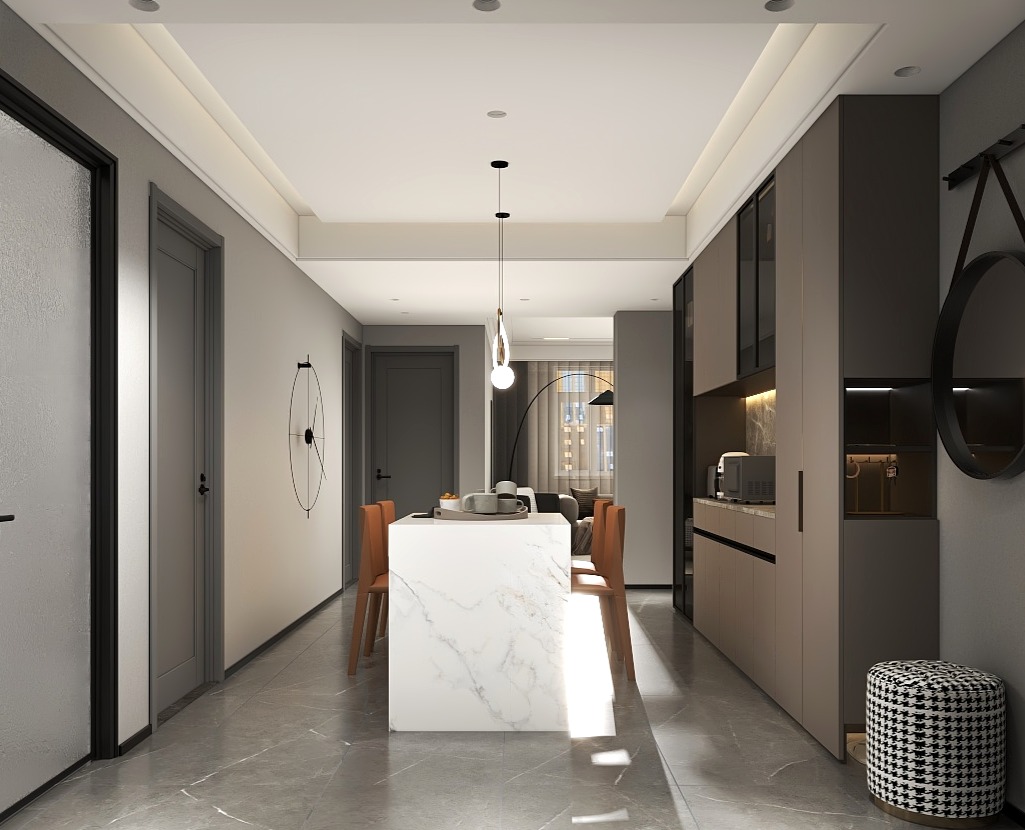 朱晨希-【现代】上海春申府邸108方全屋效果设计装修效果图