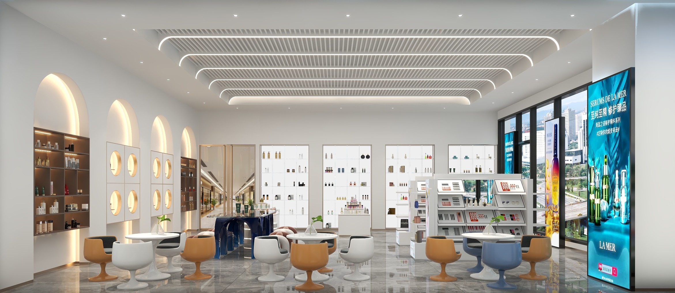 安禾设计-化妆品店-装修设计方案
