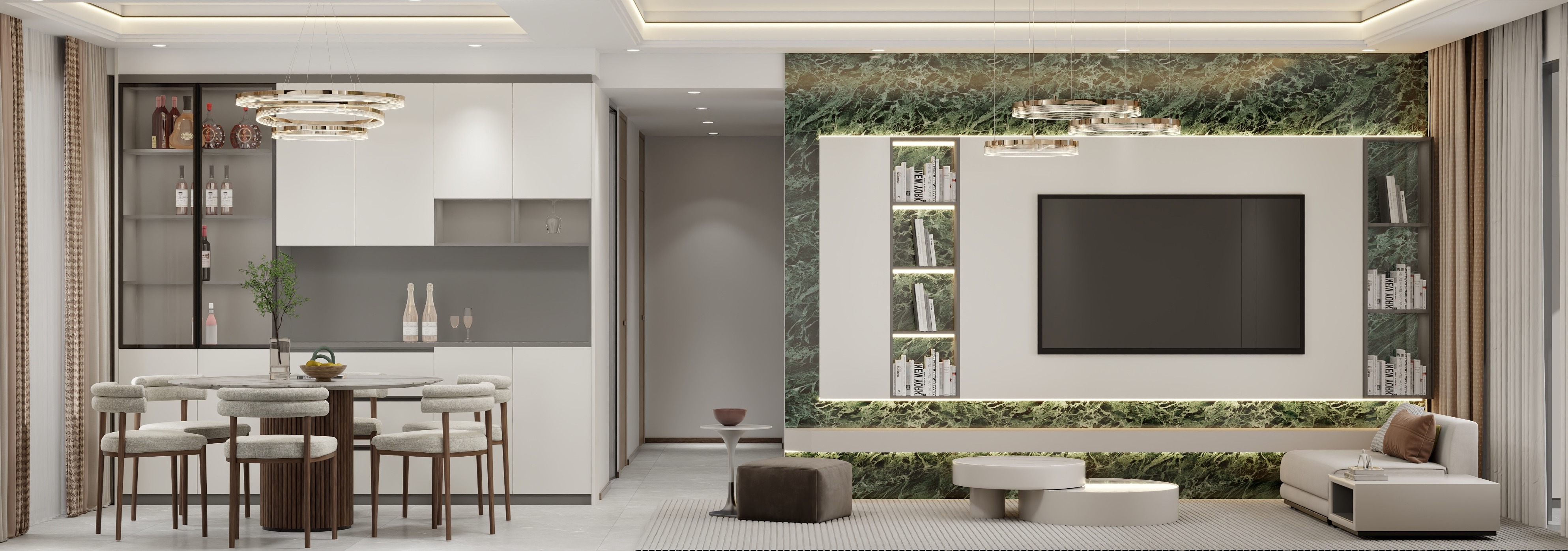 设计师珂源-万通·时代花园127㎡4室装修效果图