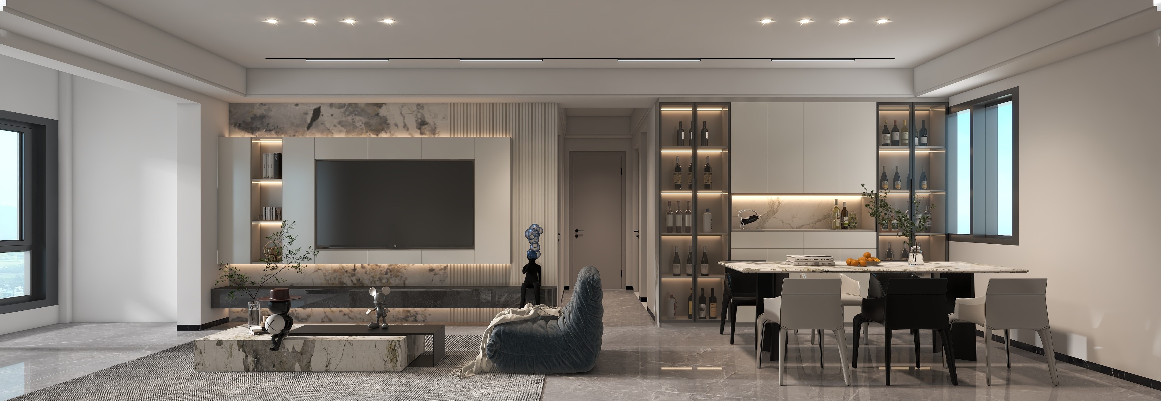 HJWY~SD-公园壹号现代风格-装修设计方案