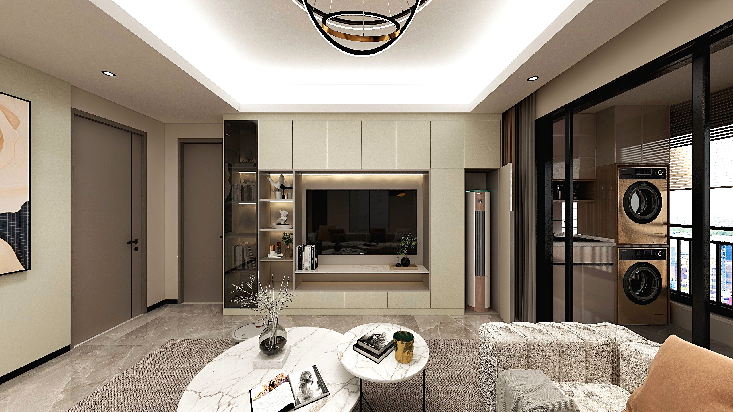 广州全屋定制设计师朱兴-金地香山湖新案| 122m²装修效果图