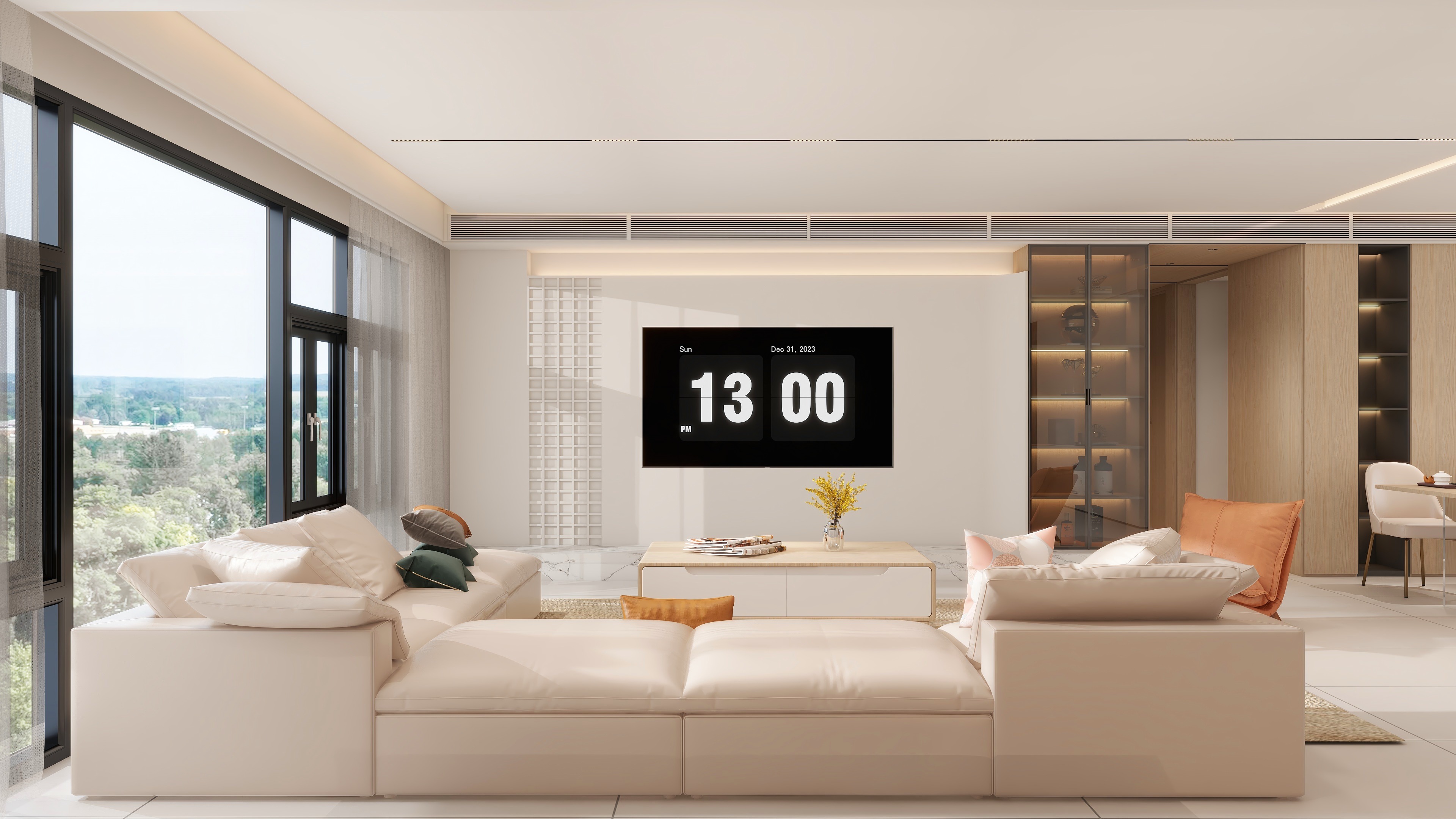 ATONG空间设计-湿地公园TOD璞瑞180㎡4室装修效果图