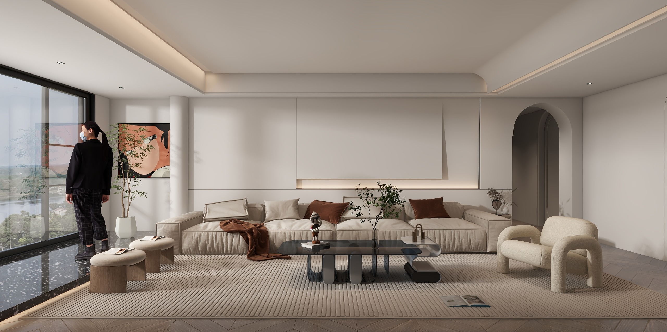 TS33333-三明世纪城154㎡3室装修效果图