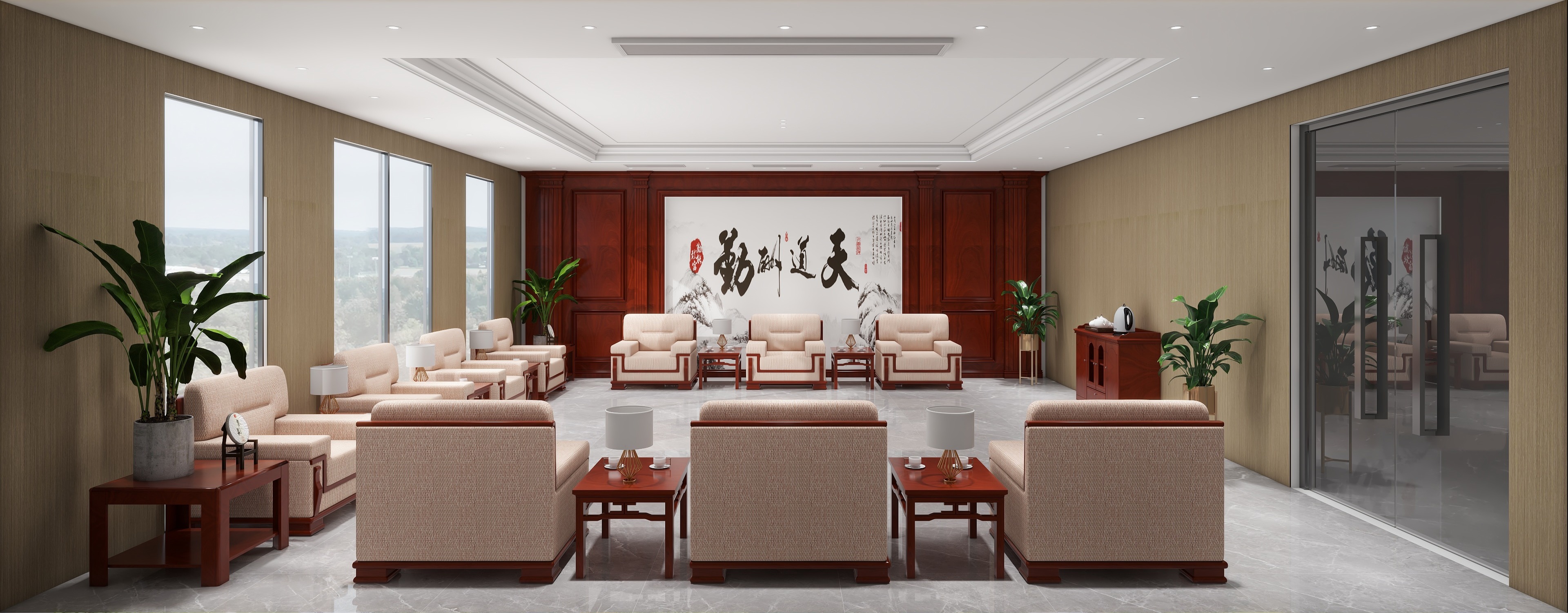 办公扬扬-接待大堂-装修设计方案