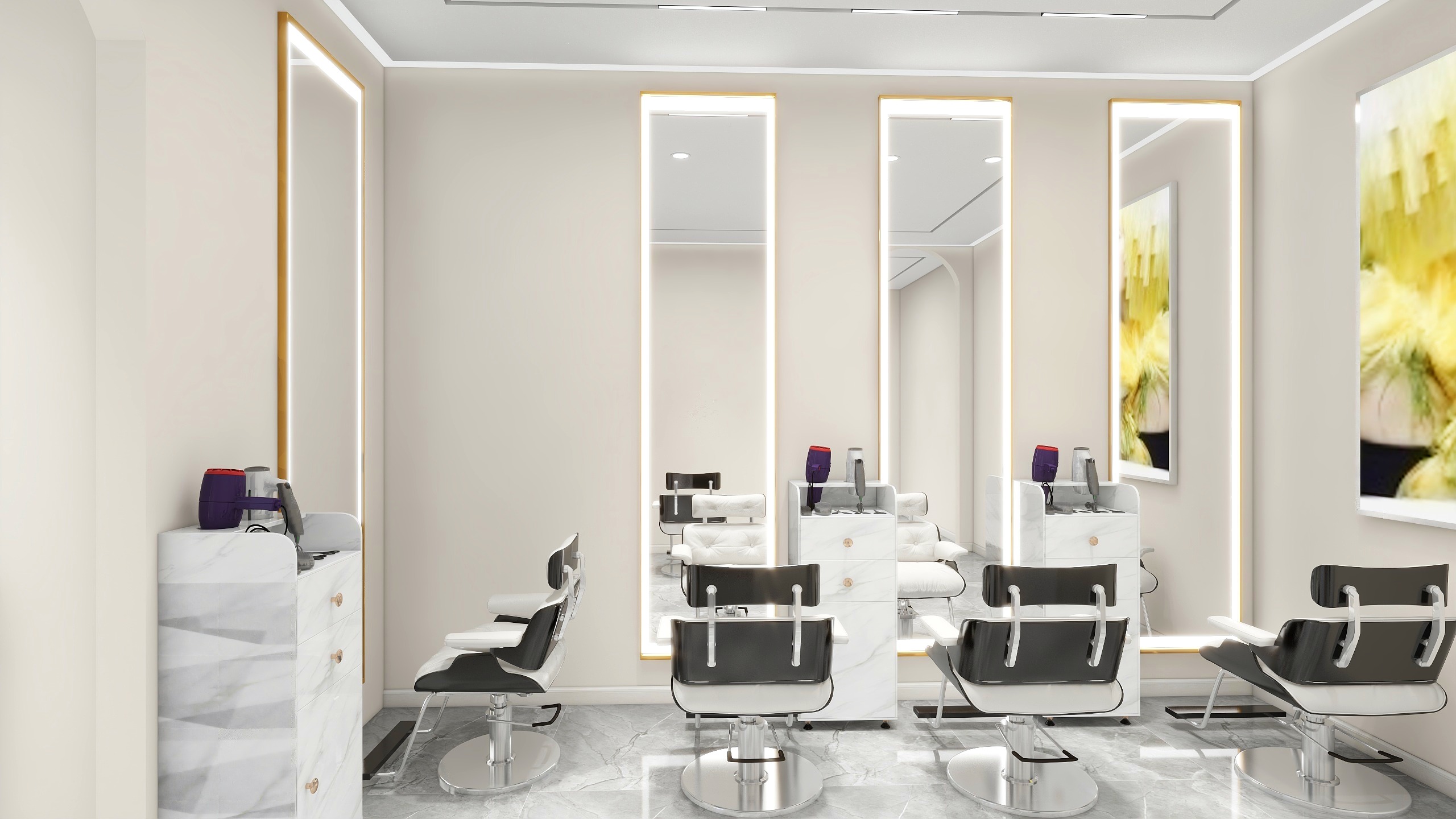 四俊整装苏欢欢-理发店-装修设计方案