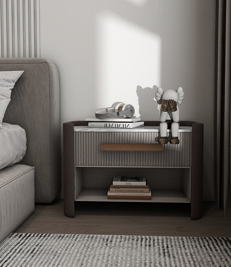Modern Gray Bedroom with Elegant Details