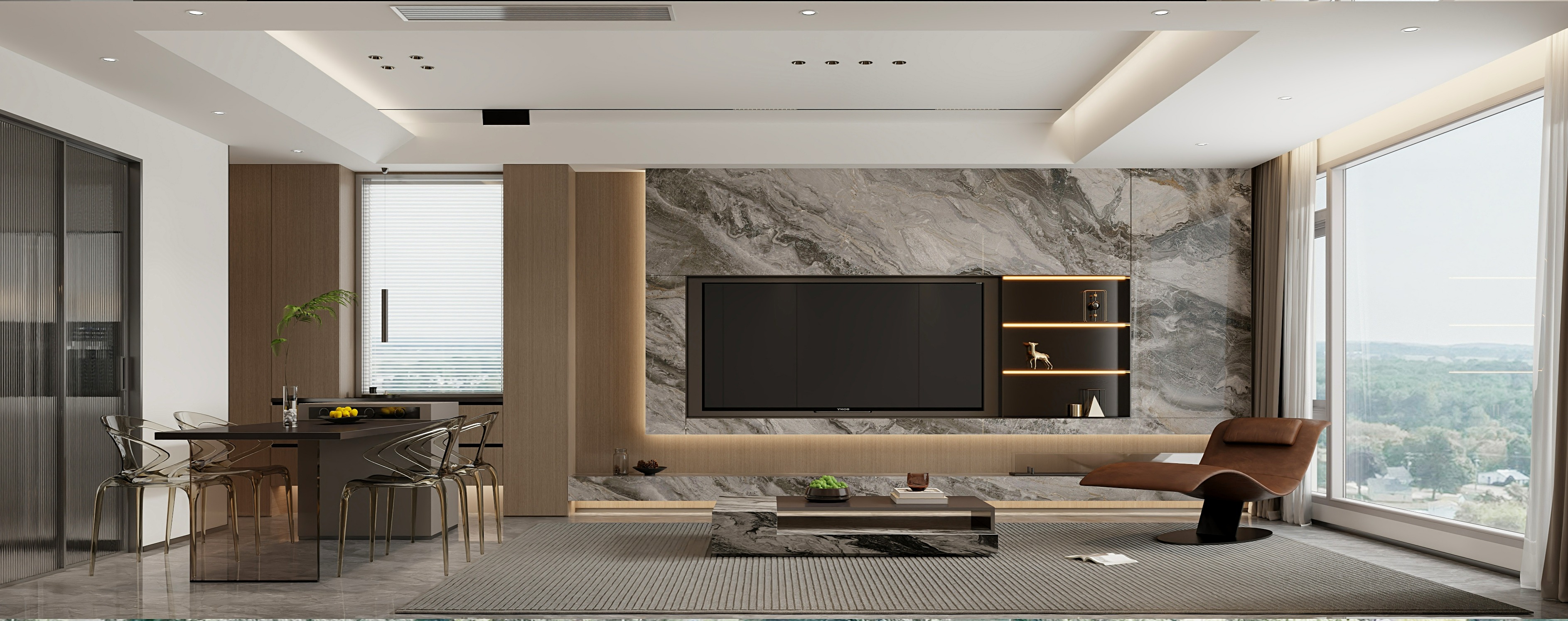 四川巴中宏晟装饰-94㎡1室-装修设计方案